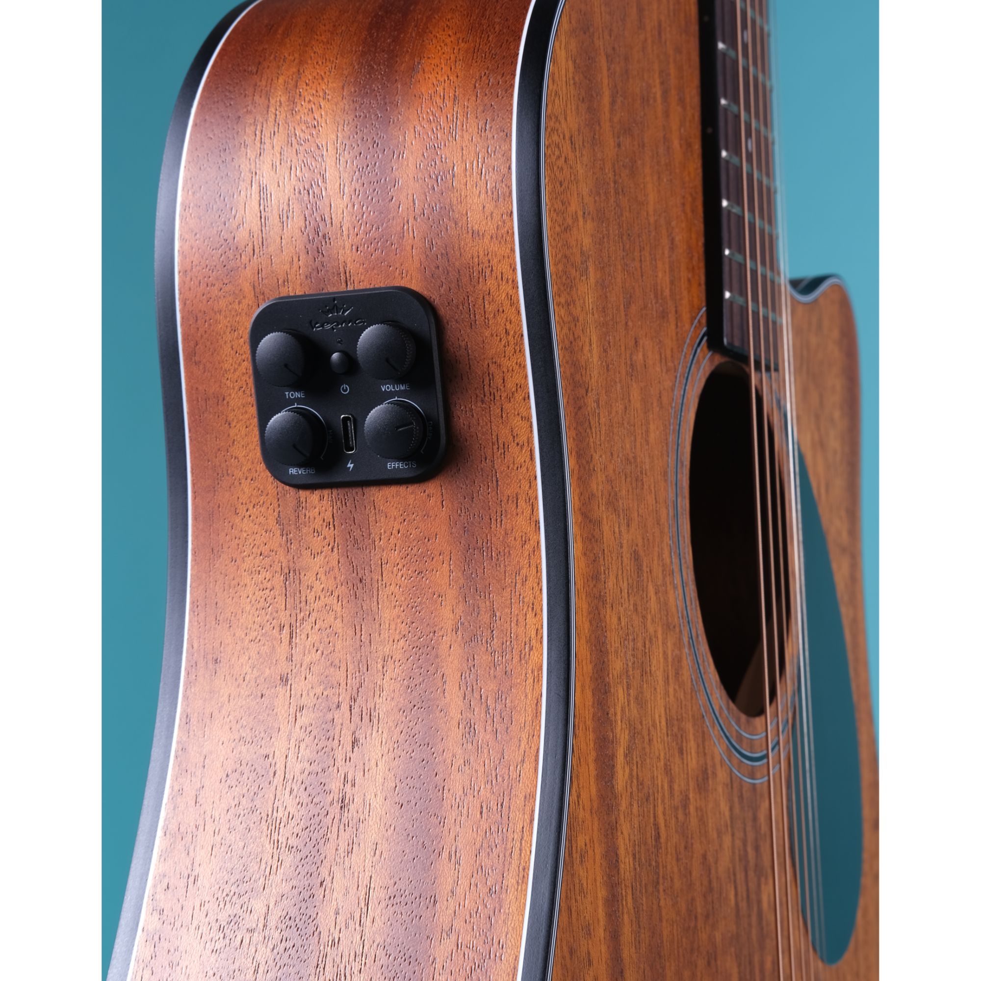 Kepma EDC-E TRANS K10 Semi - Acoustic Guitar - All Mahogany Matt