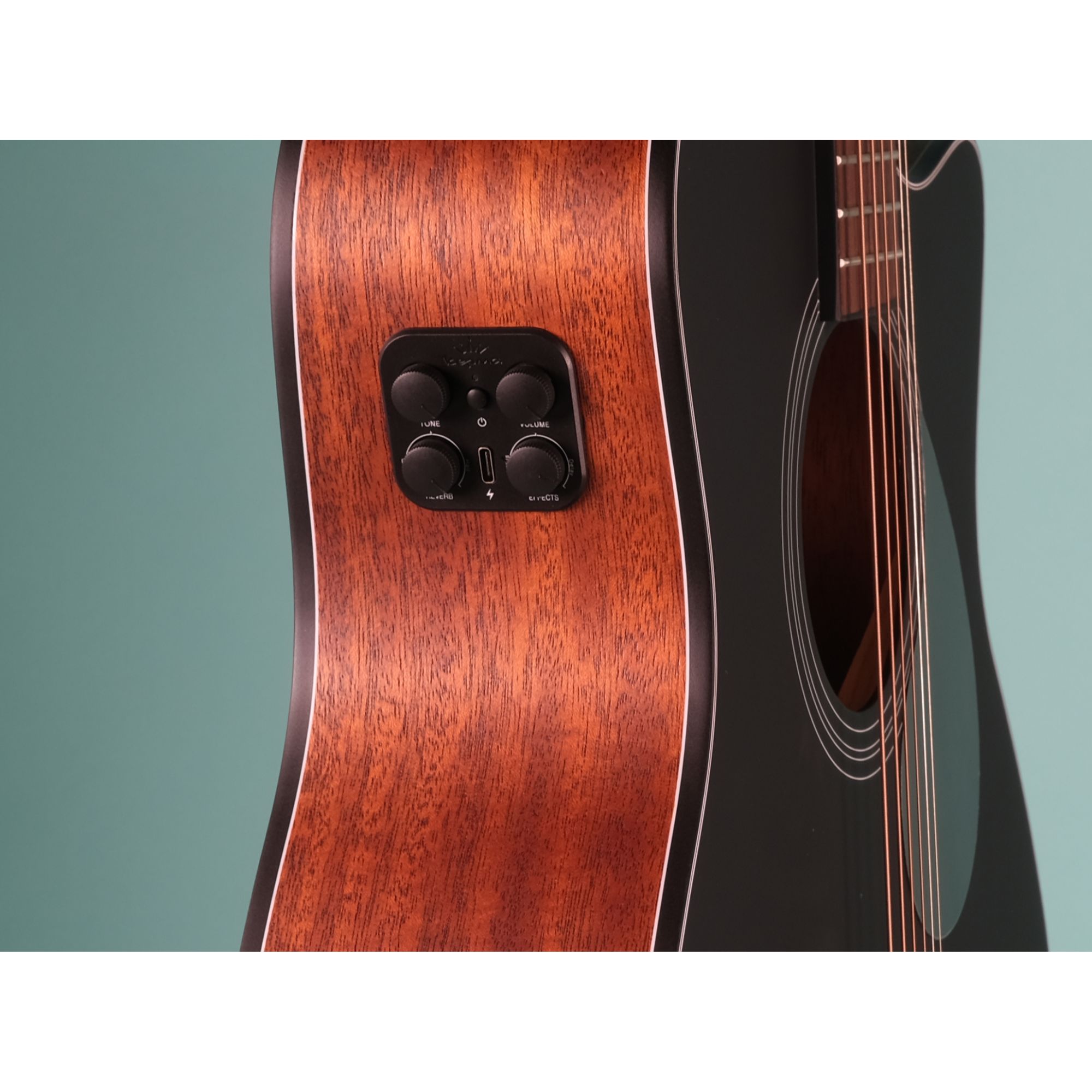 Kepma EAC-E TRANS K10 Semi - Acoustic Guitar - Black Matt