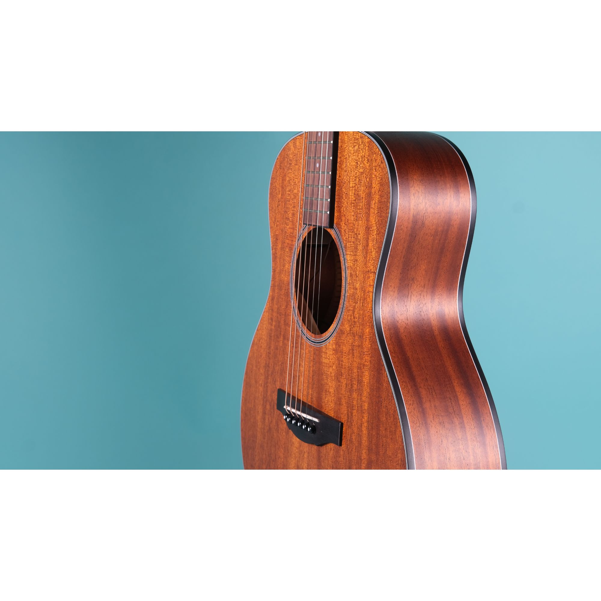 Kepma ES36-E Semi Acoustic Travel Guitar- All Mahogany