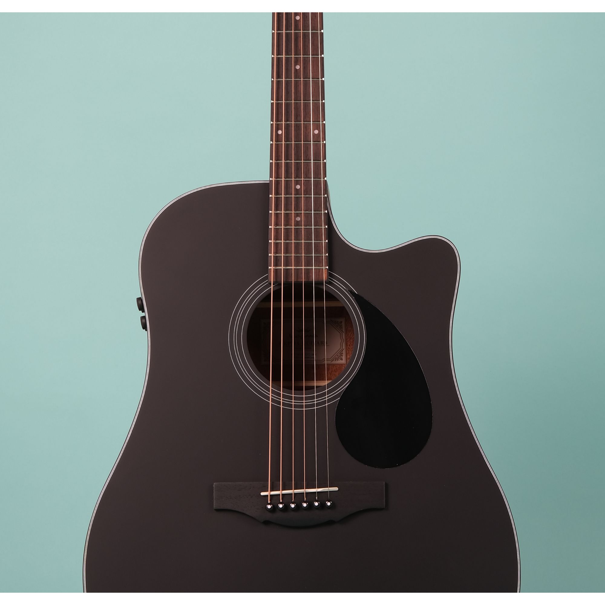 Kepma EDC-E TRANS K10 Semi - Acoustic Guitar - Black Matt
