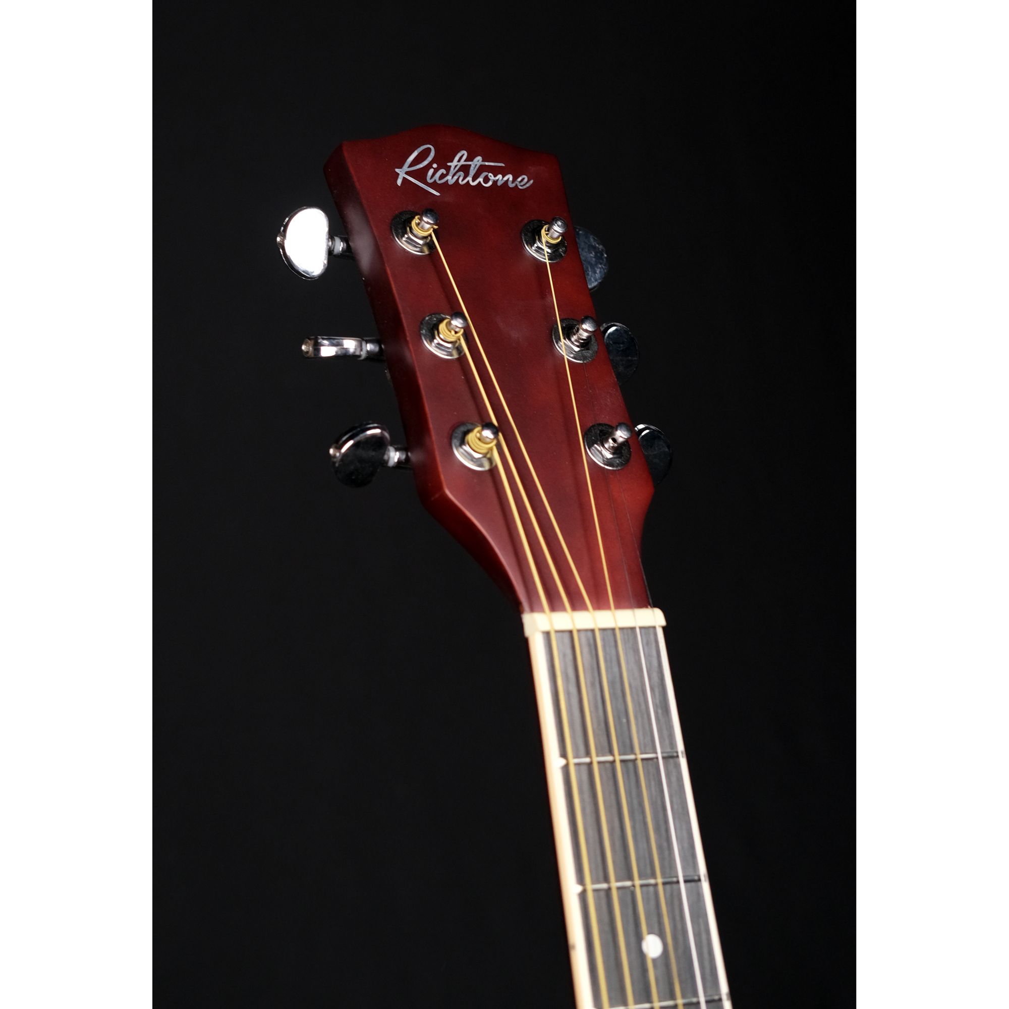 39inch RT39CE Piezo chocolate matt cutaway semi acoustic guitar with bag and plectrums