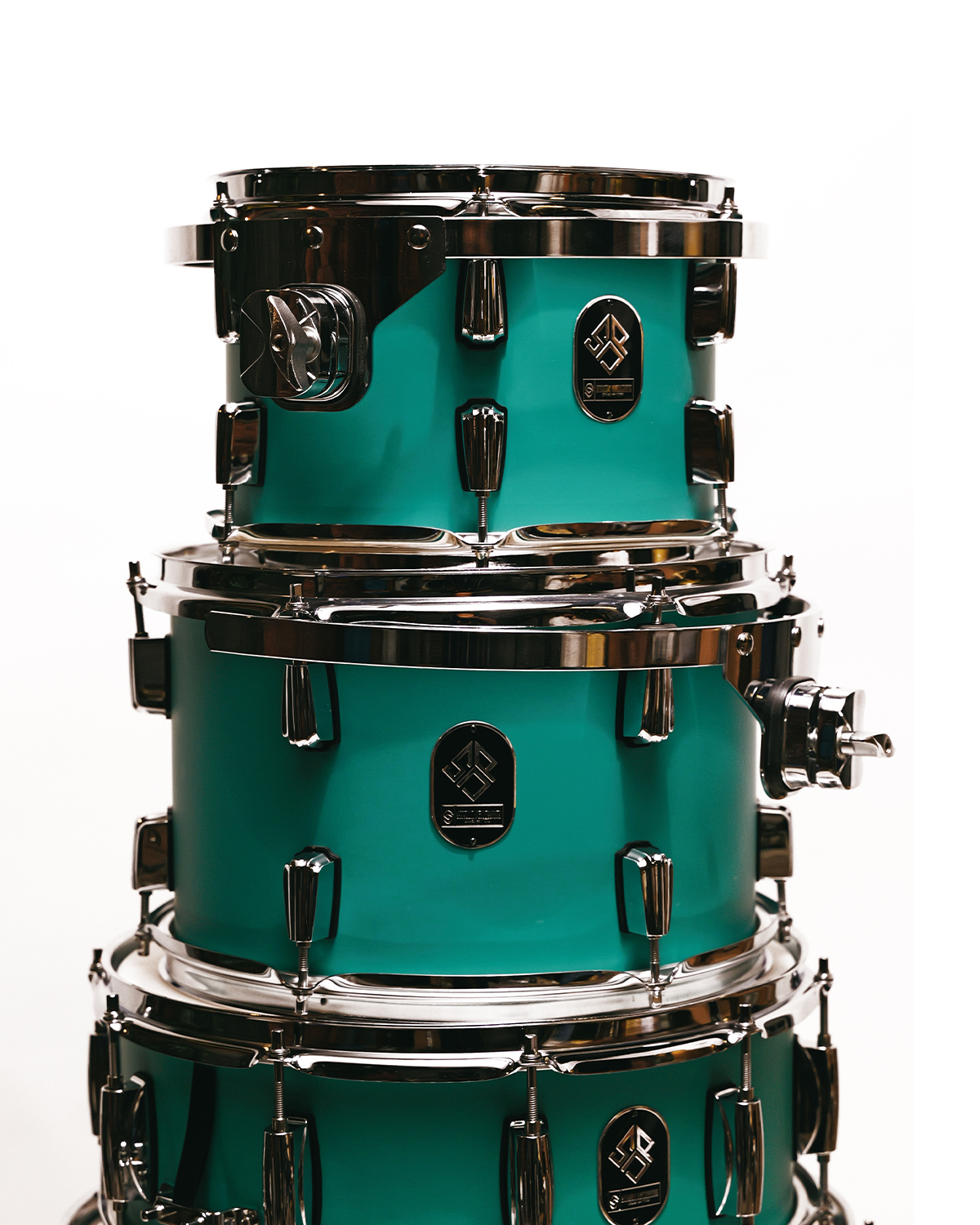 Strydom Sonic Pro Acoustic DrumKit Glacier Mint green