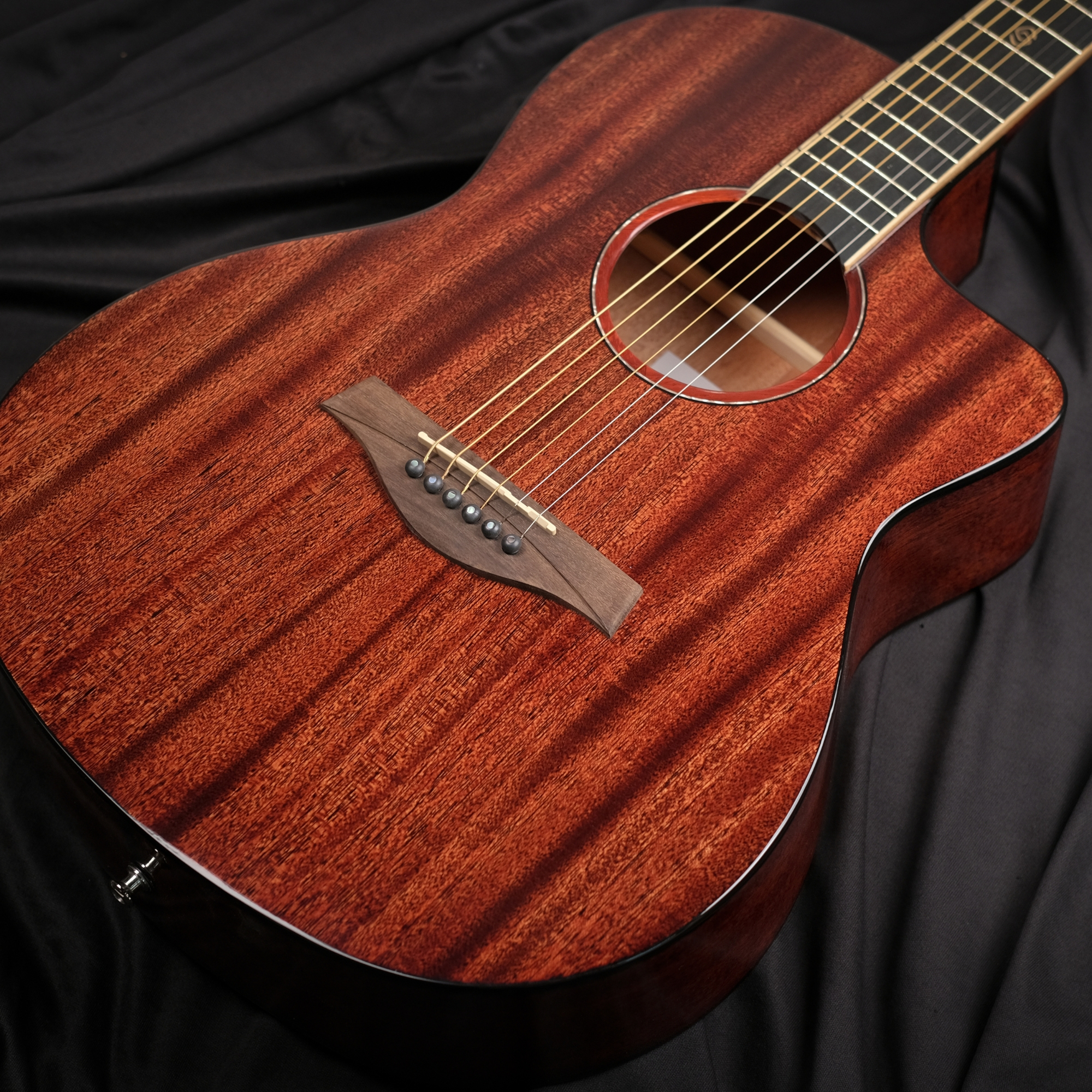 Strydom F139CE 39inch all mahogany semi acoustic guitar natural gloss