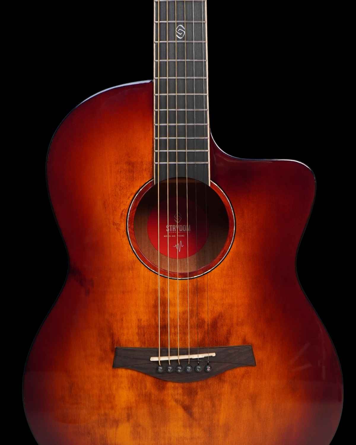 Strydom F239CE 39inch Semi Acoustic guitar Tobacco gloss