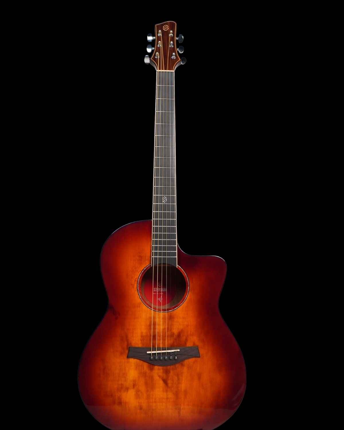 Strydom F239CE 39inch Semi Acoustic guitar Cherry Red gloss