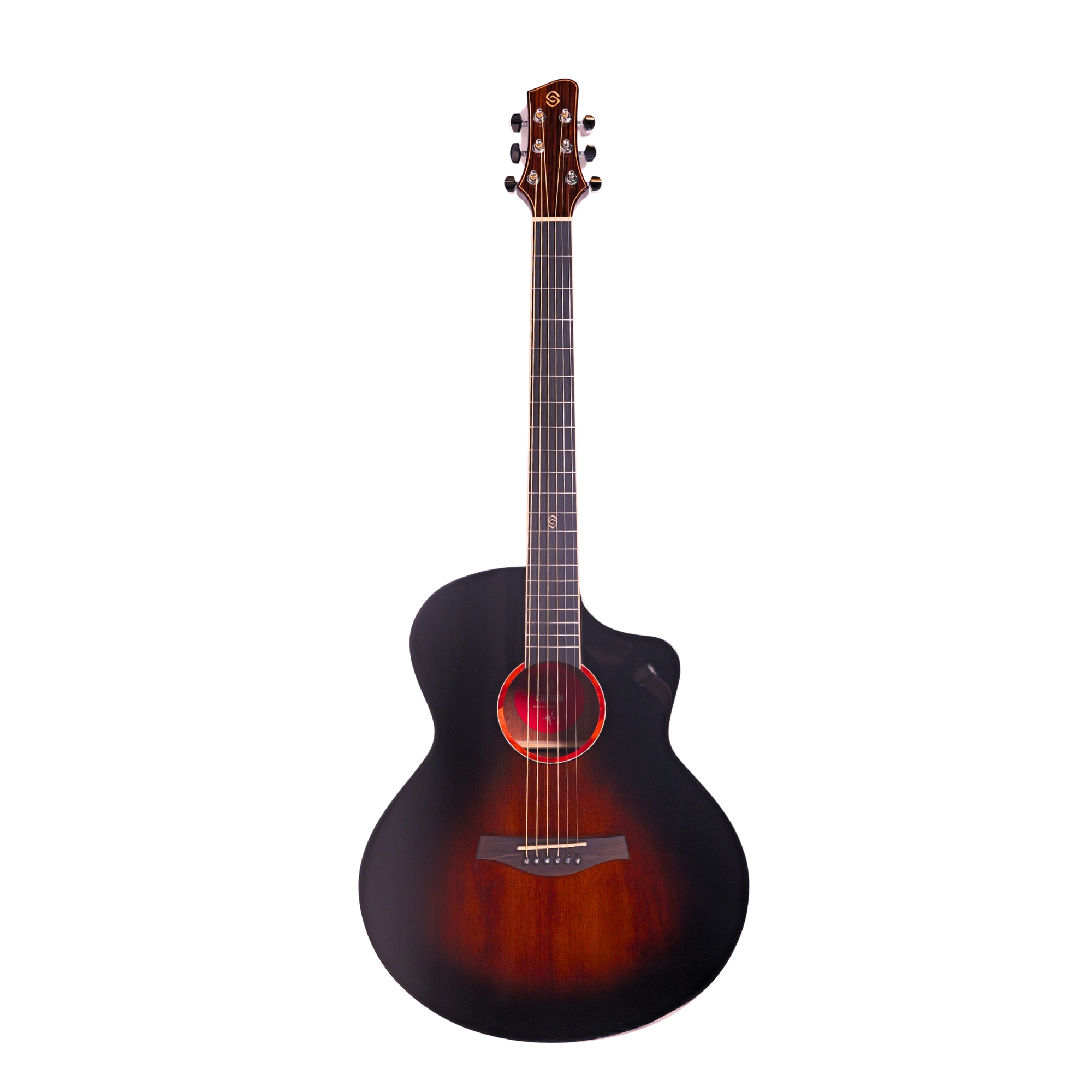 Strydom F240CE auditorium semi acoustic guitar Tobacco gloss
