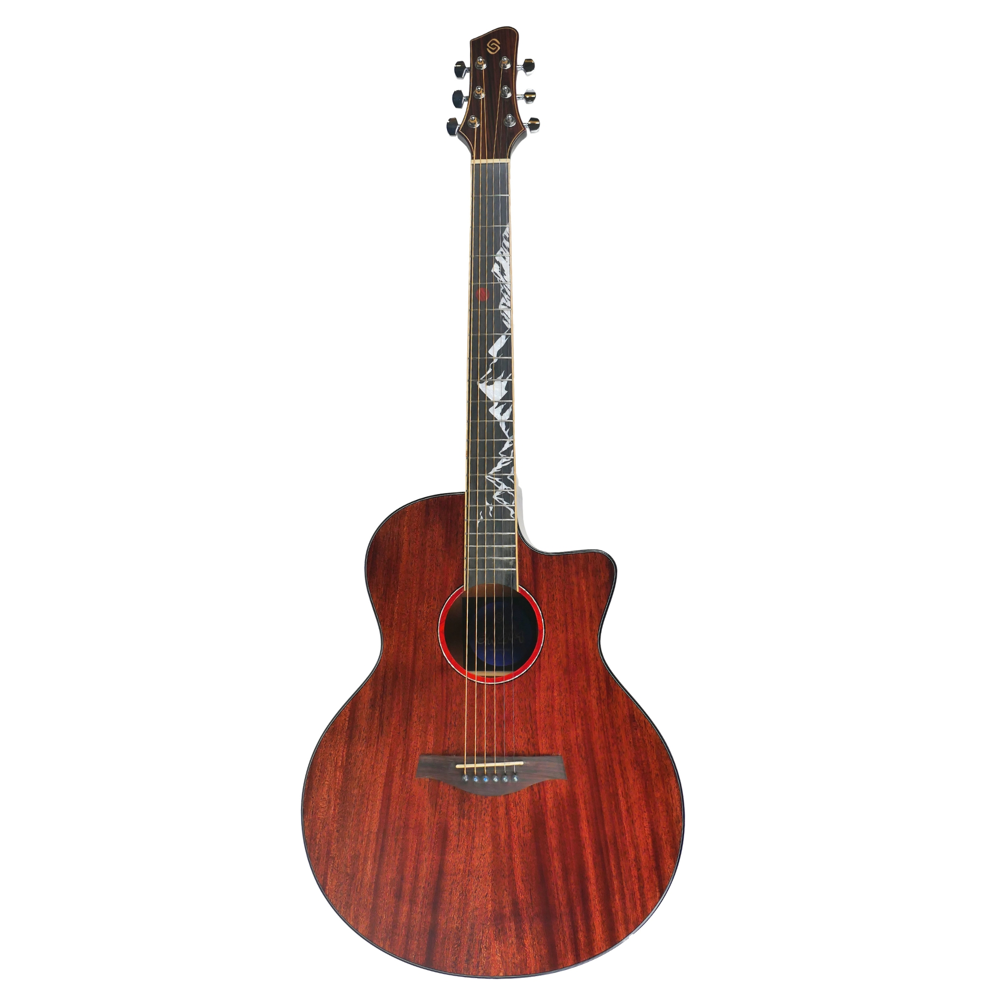 Strydom GA241CE Red moon All mahogany semi-acoustic guitar Natural
