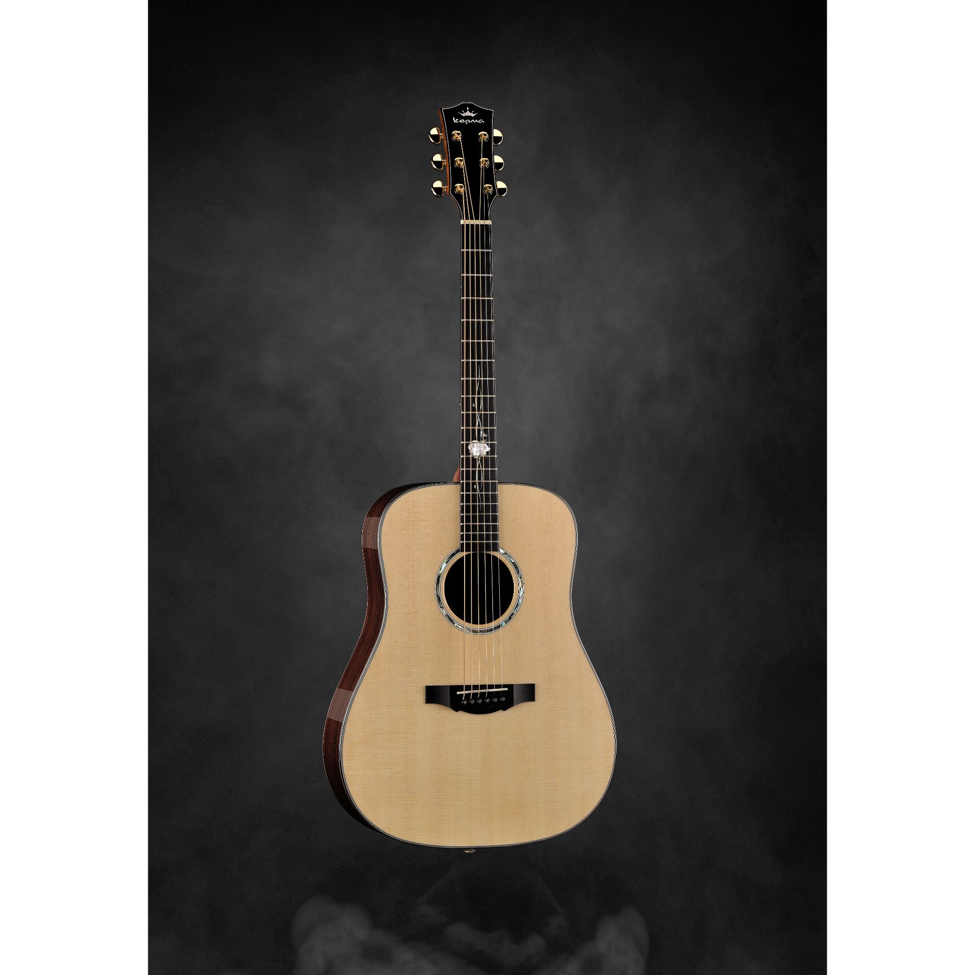 Kepma G1ED Solid top Semi- Acoustic Guitar with fishman power tap infinity Eq
