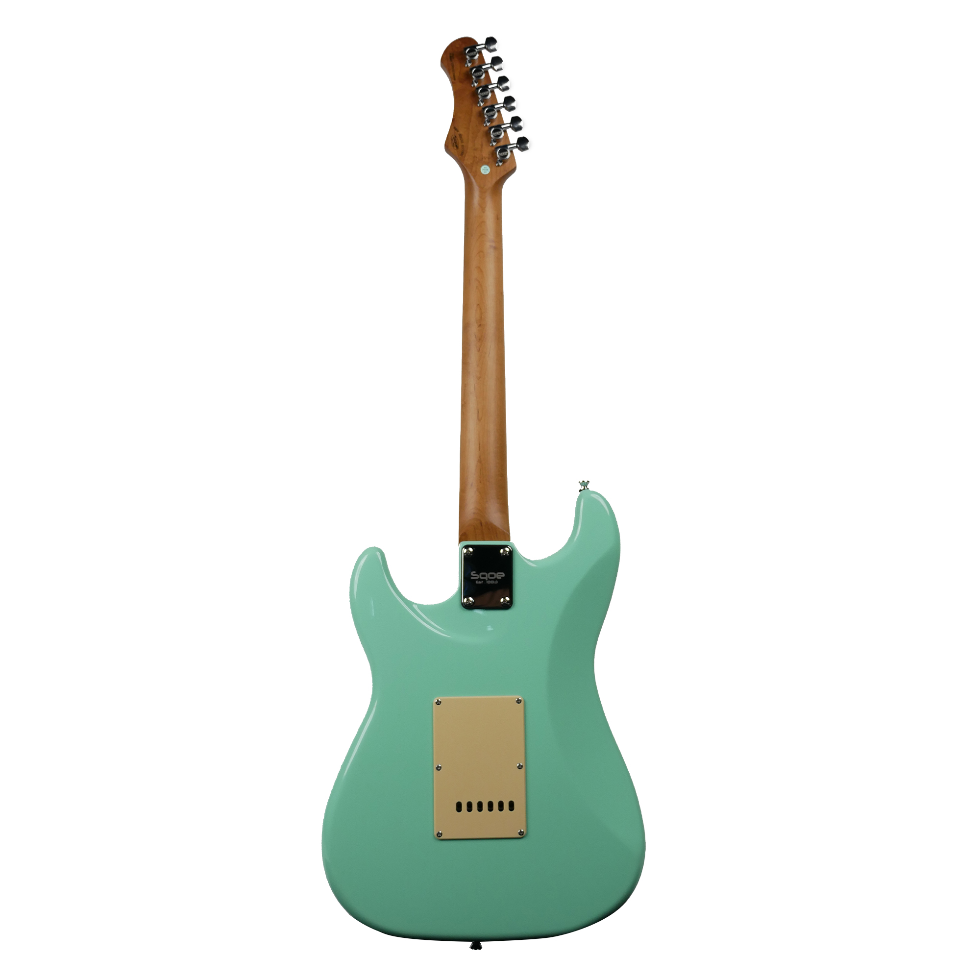 SQOE SEST600 HSS - Surf green strat guitar