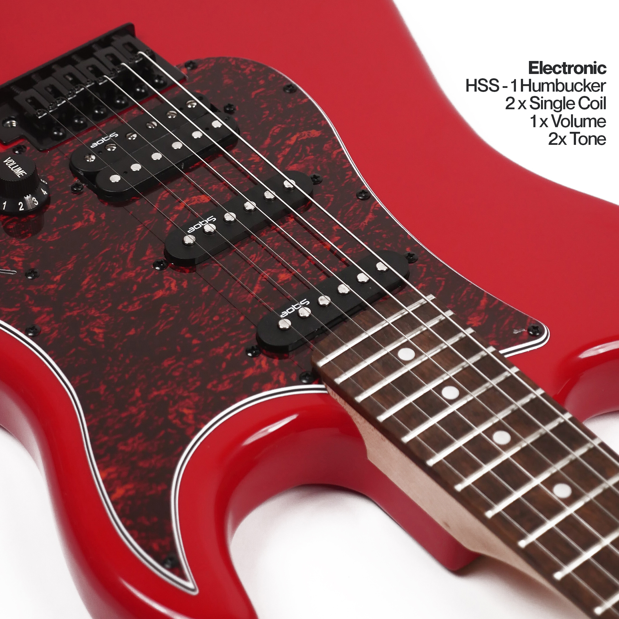 SQOE SEST230 WHITE HSS Electric guitar