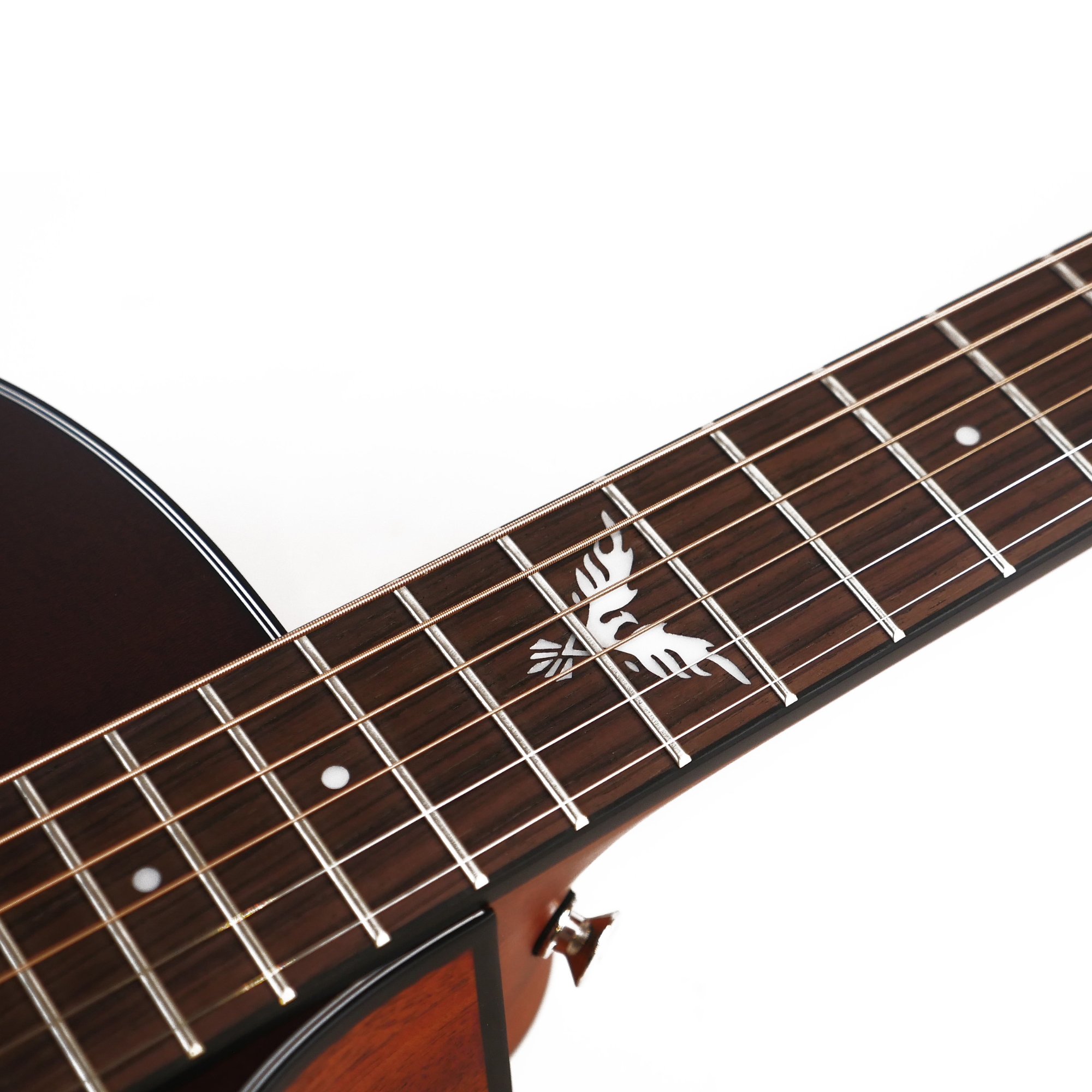 Kepma F0-BE Phoenix Series Solid Top with Fishman sonitone Semi-Acoustic Guitar - Cherry Red Matt