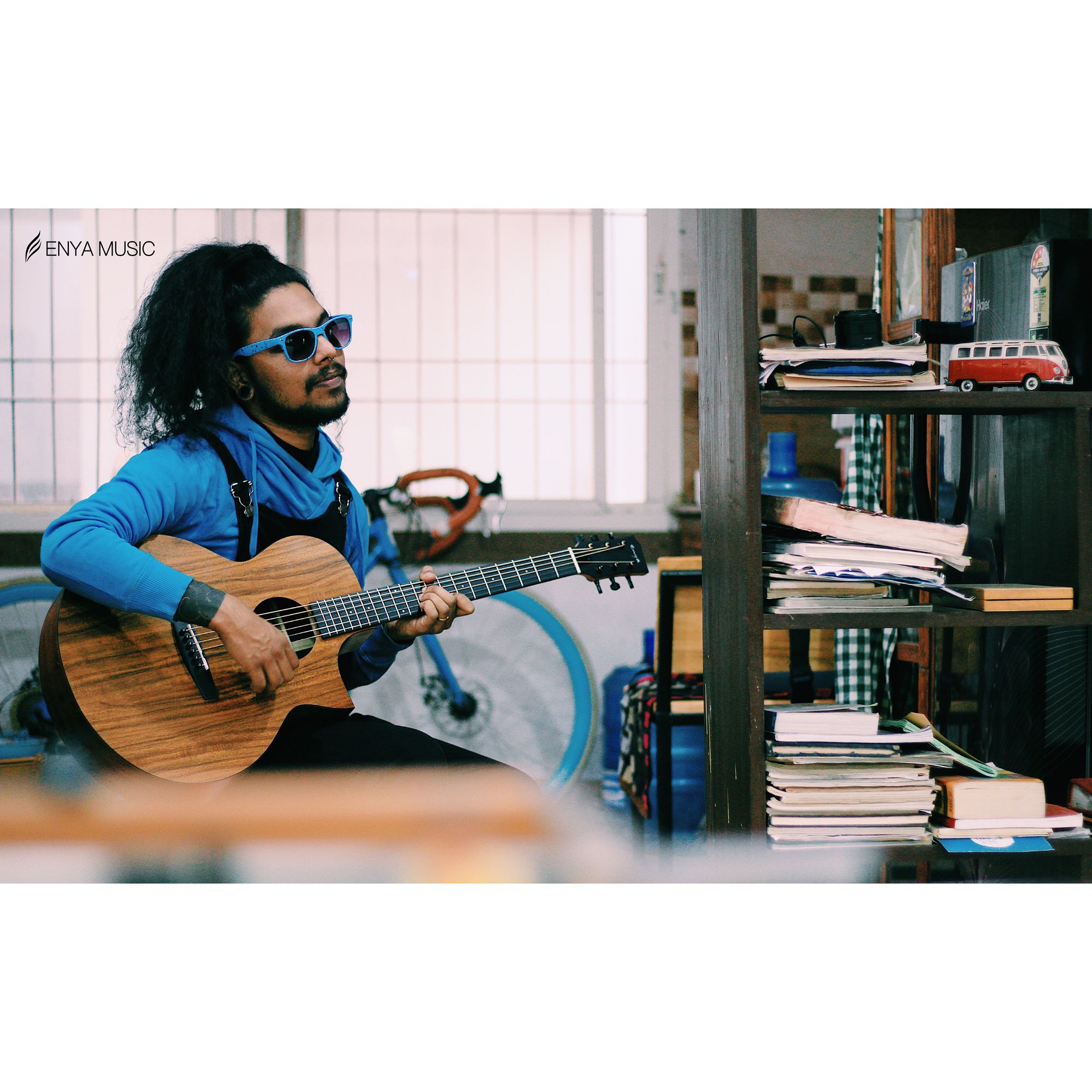 Enya EA-X1C EQ Acoustic Guitar- All Koa Finish