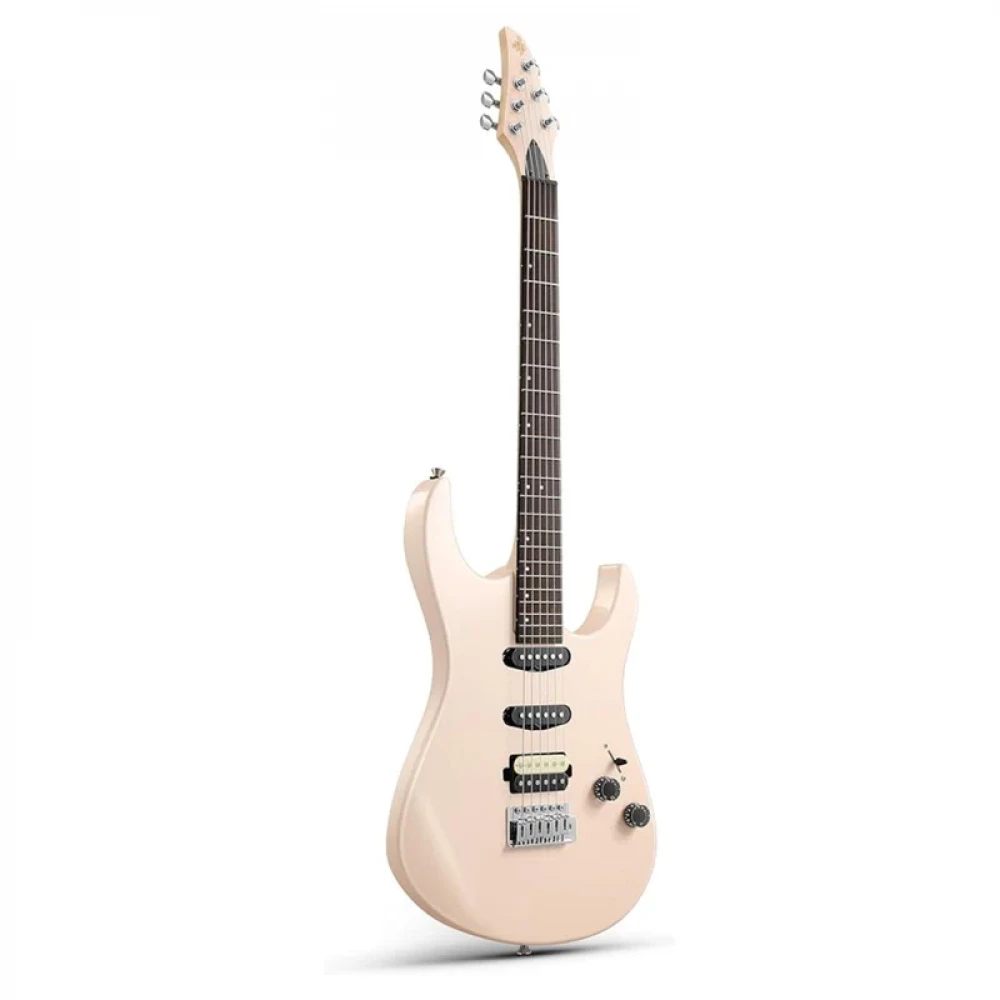 Image of Donner DMT-66 39 Inch Full Size Electric Guitar for Beginner, Starter Electric Guitar Kit with Bag, Pink