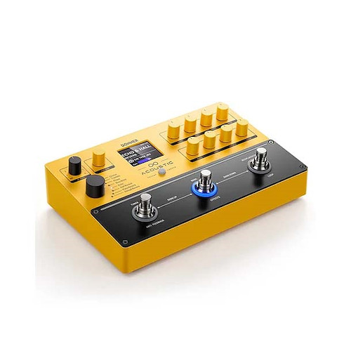 Donner Acoustic Guitar Multi-Effects Pedal APL 8 Classic Effects Delay Overdrive Chorus 6 IR Modes 8 Min Looper Variety of Interfaces Auto-Notch Anti-howling Includes Power Adapter and USB Cable