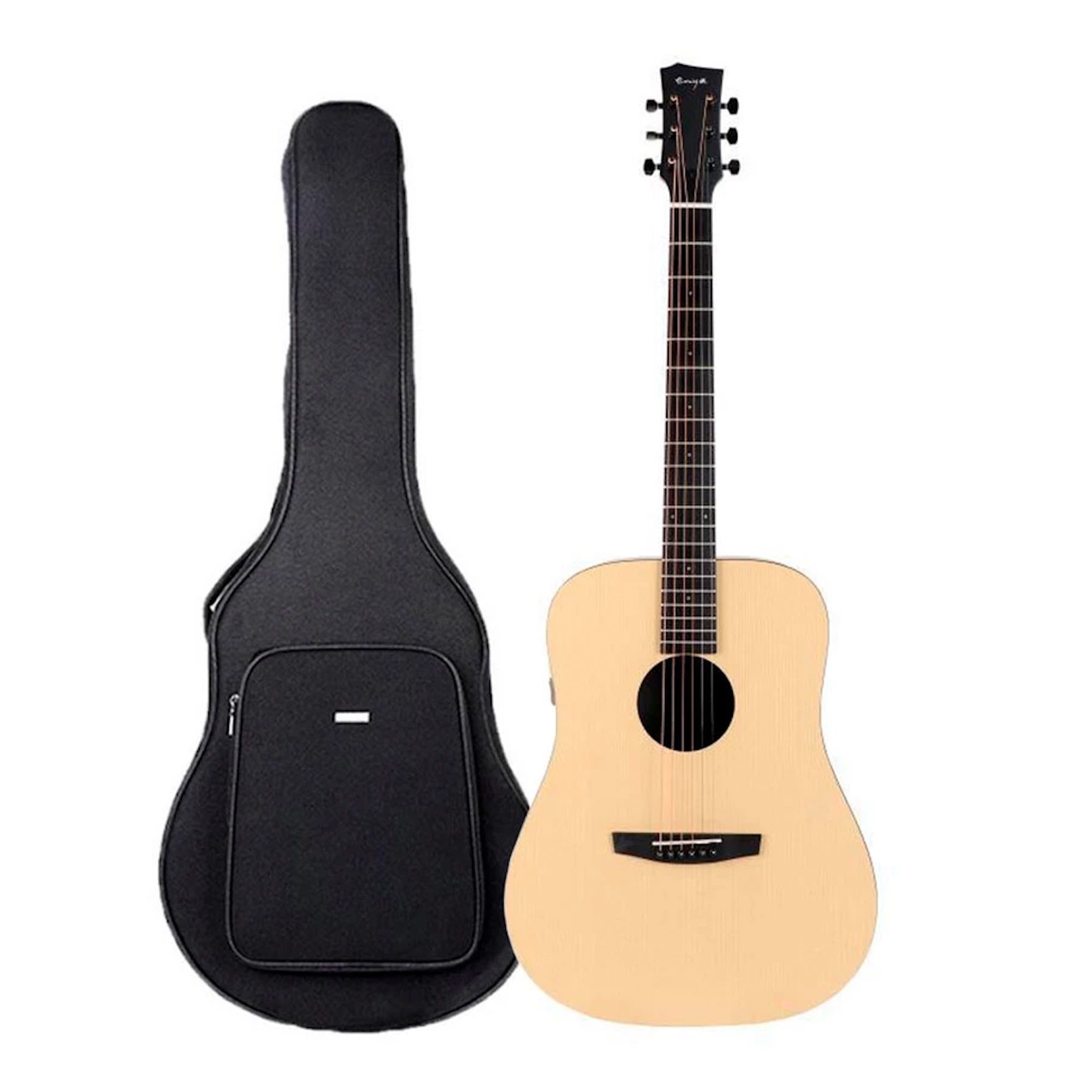 Enya ED X0 Eq Dreadnaught Semi acoustic guitar Transacoustic