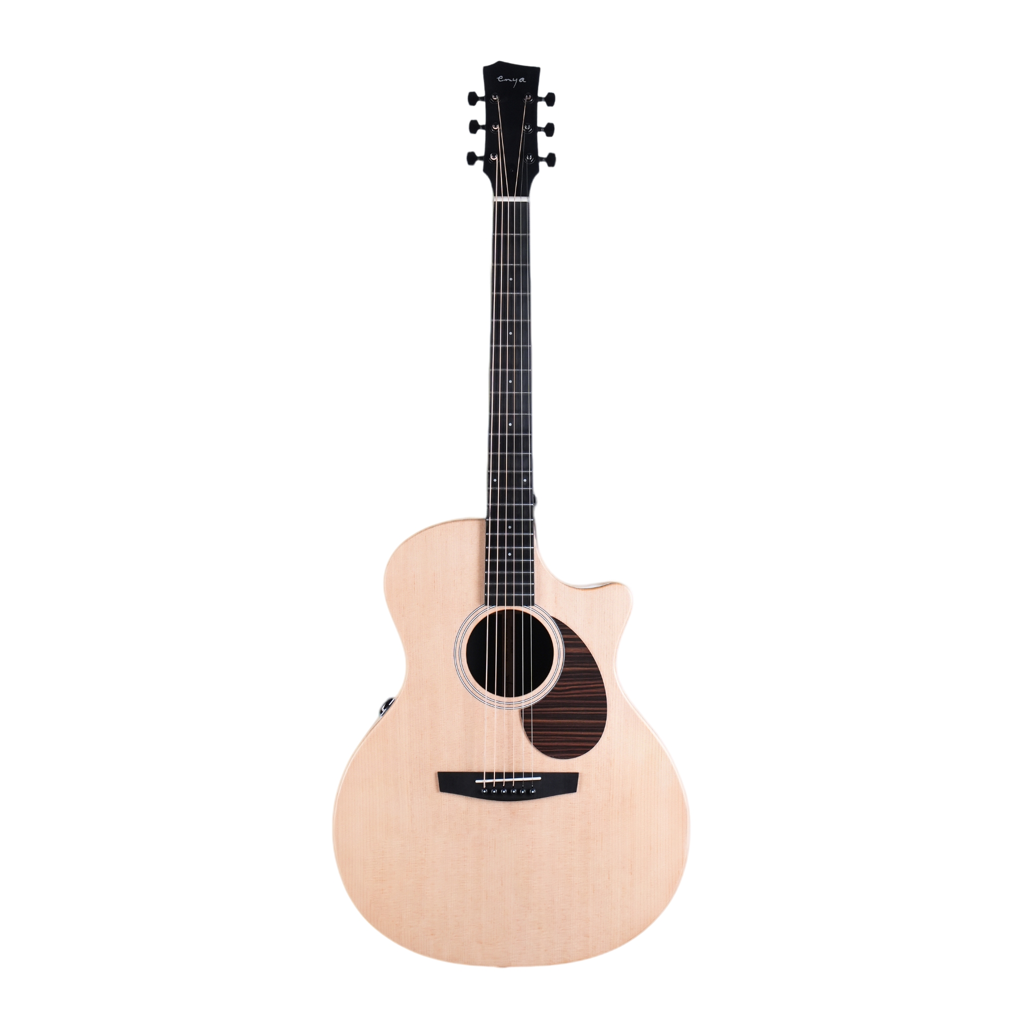 Enya EGA-X1 PRO MAX SP1 Cutaway Solid Top Acoustic Guitar- Natural Matt Finish