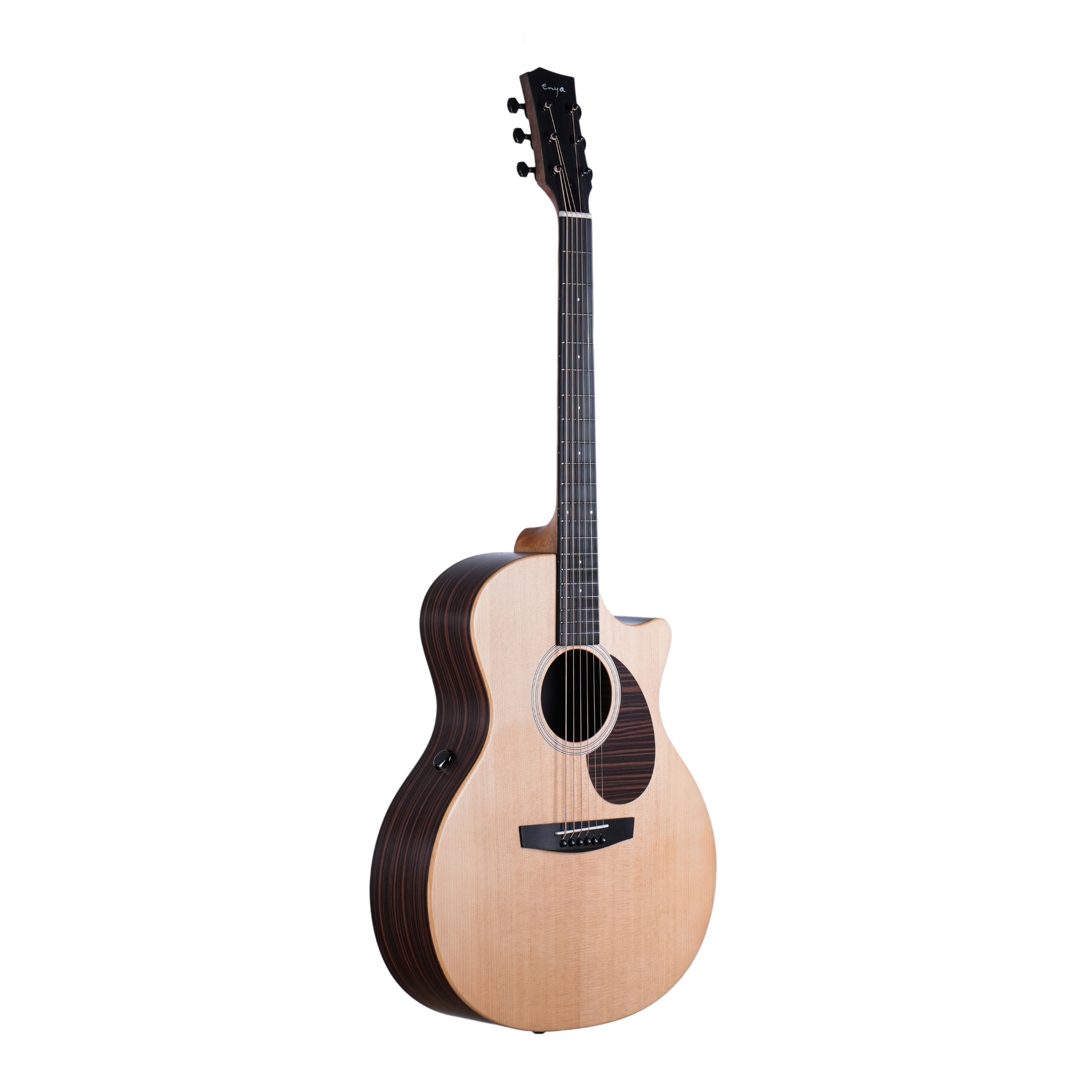 Enya EGA-X1 PRO MAX SP1 Cutaway Solid Top Acoustic Guitar- Natural Matt Finish
