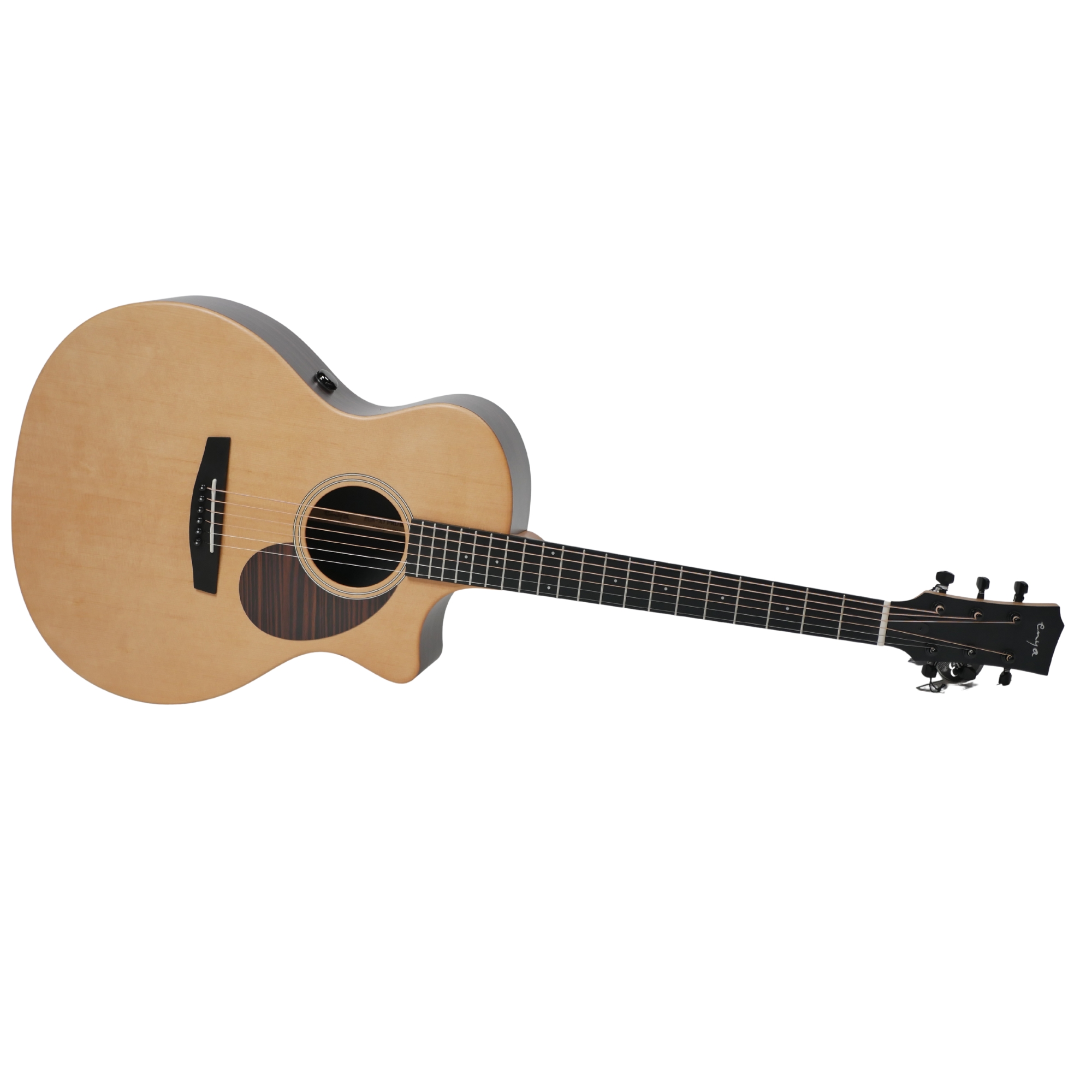 Enya EGA-X1 PRO MAX SP1 Cutaway Solid Top Acoustic Guitar- Natural Matt Finish