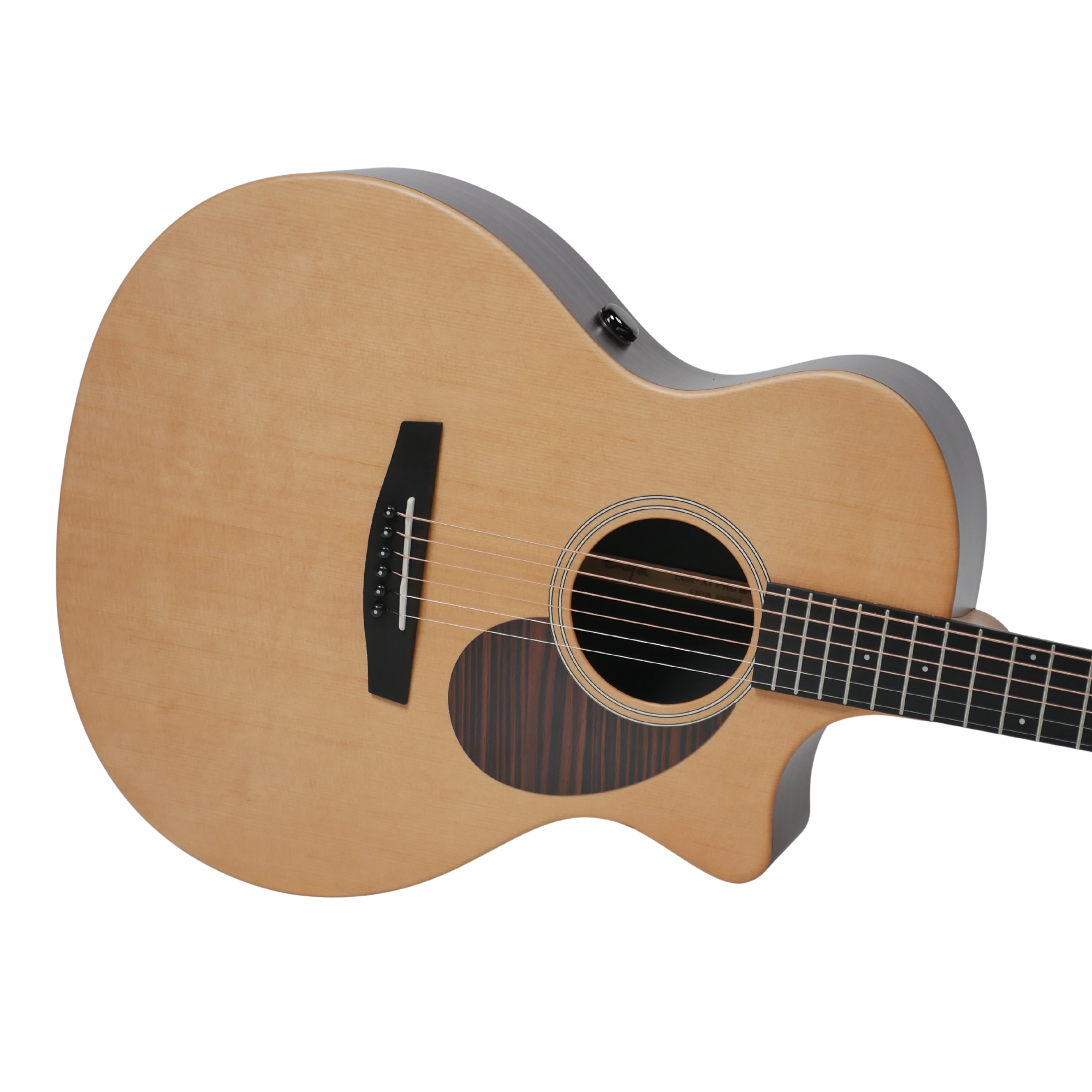 Enya EGA-X1 PRO MAX SP1 Cutaway Solid Top Acoustic Guitar- Natural Matt Finish