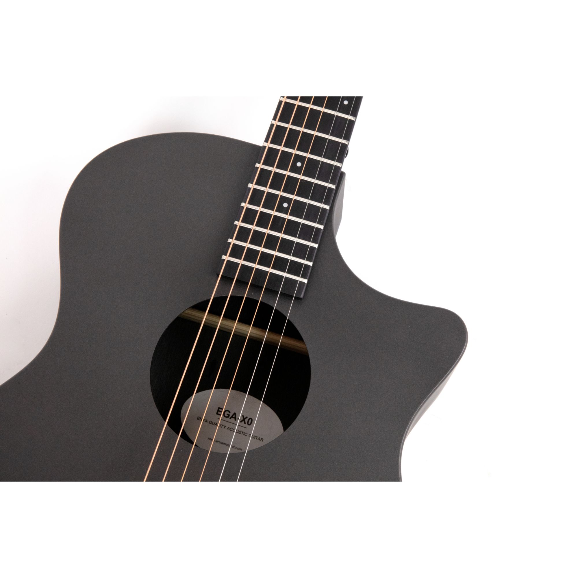 Enya EGA X0 Cutaway Grand Auditorium acoustic guitar Black