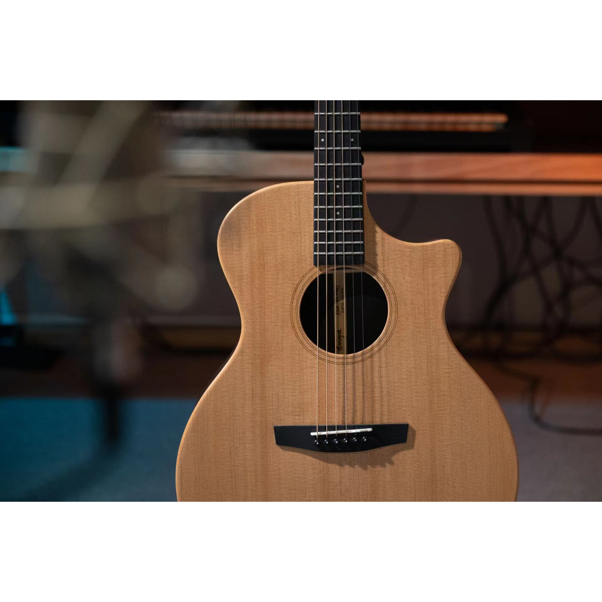 Enya EGA-X1  PRO Cutaway Solid Top Acoustic Guitar- Natural Matt Finish
