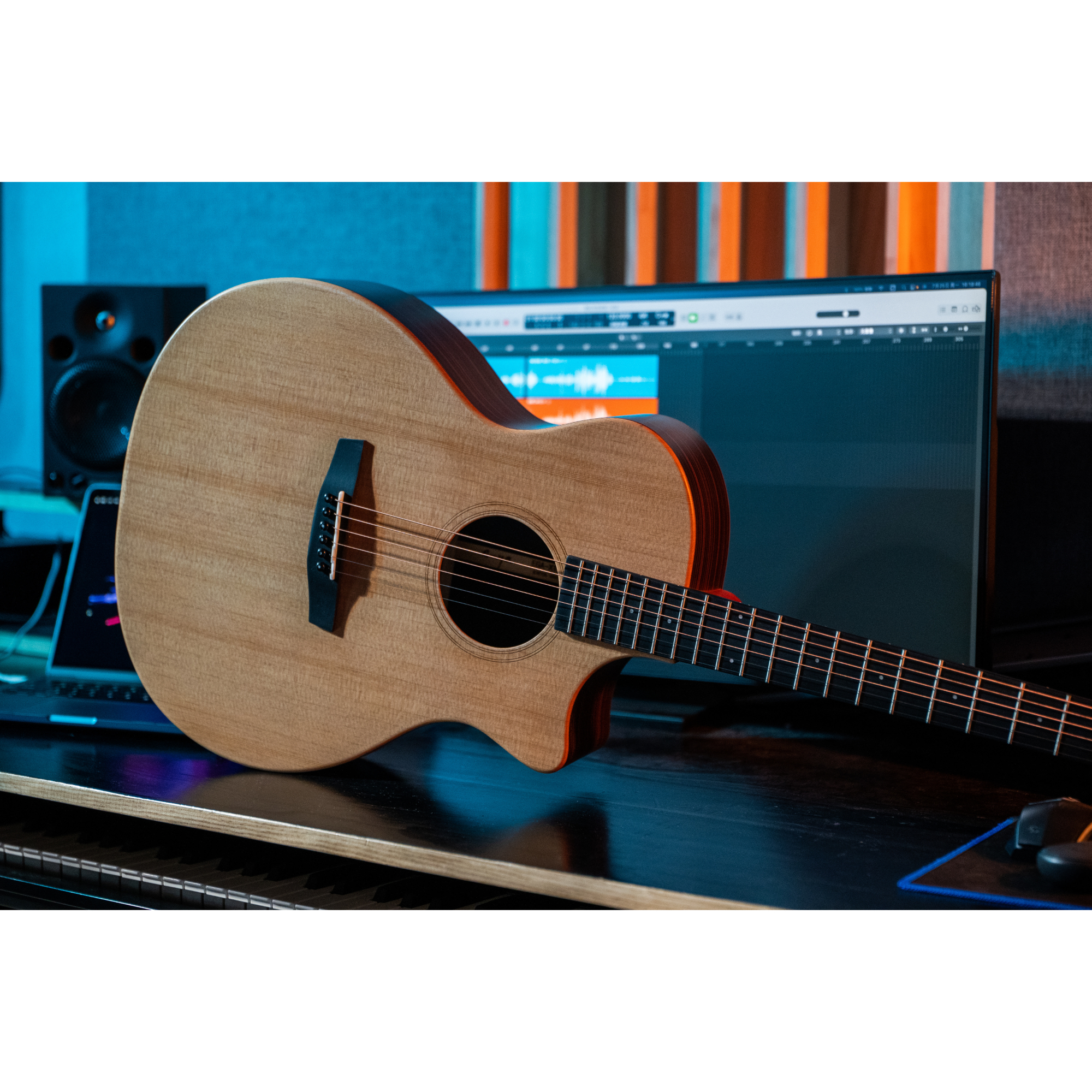 Enya EGA-X1  PRO Cutaway Solid Top Acoustic Guitar- Natural Matt Finish
