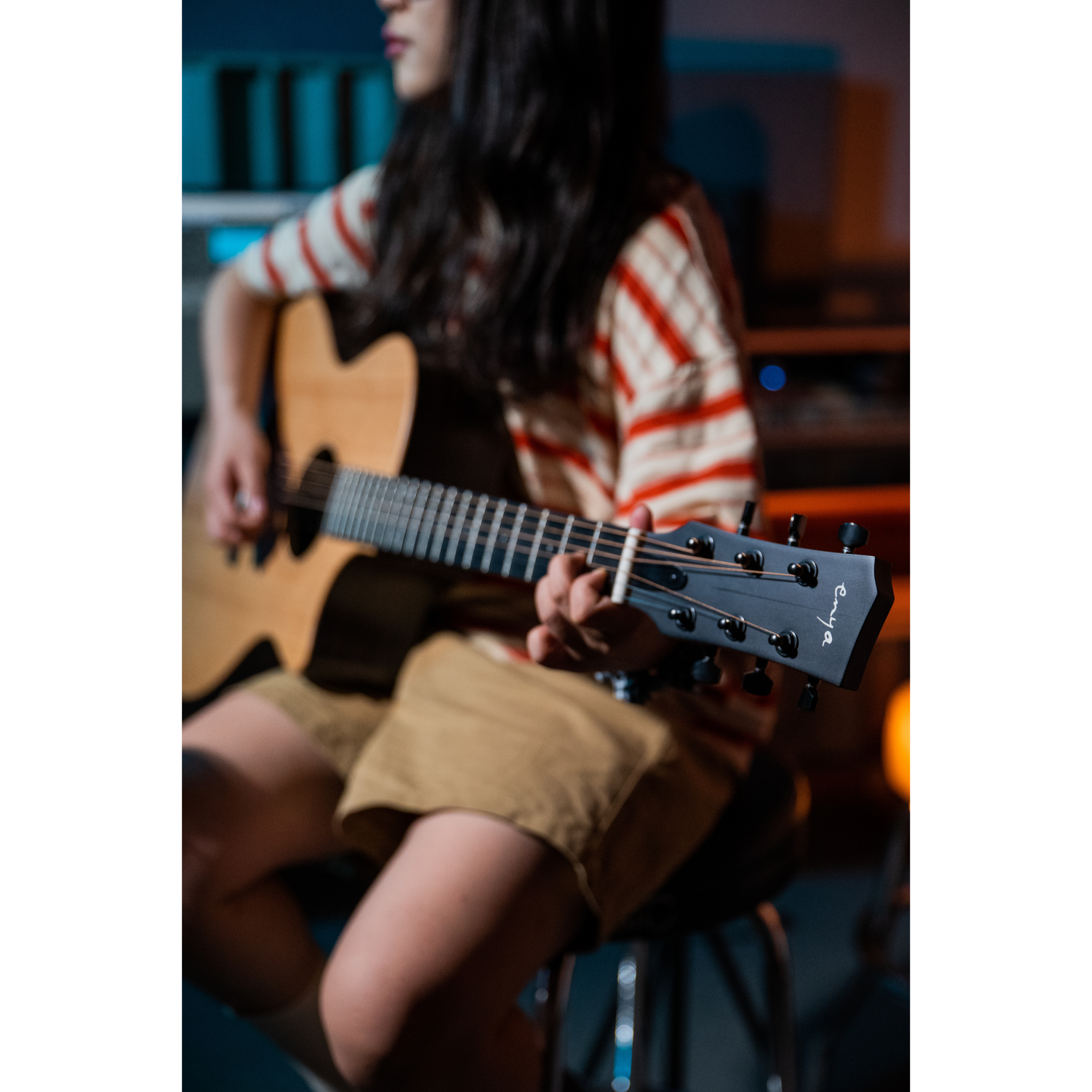 Enya EGA-X1  PRO Cutaway Solid Top Acoustic Guitar- Natural Matt Finish