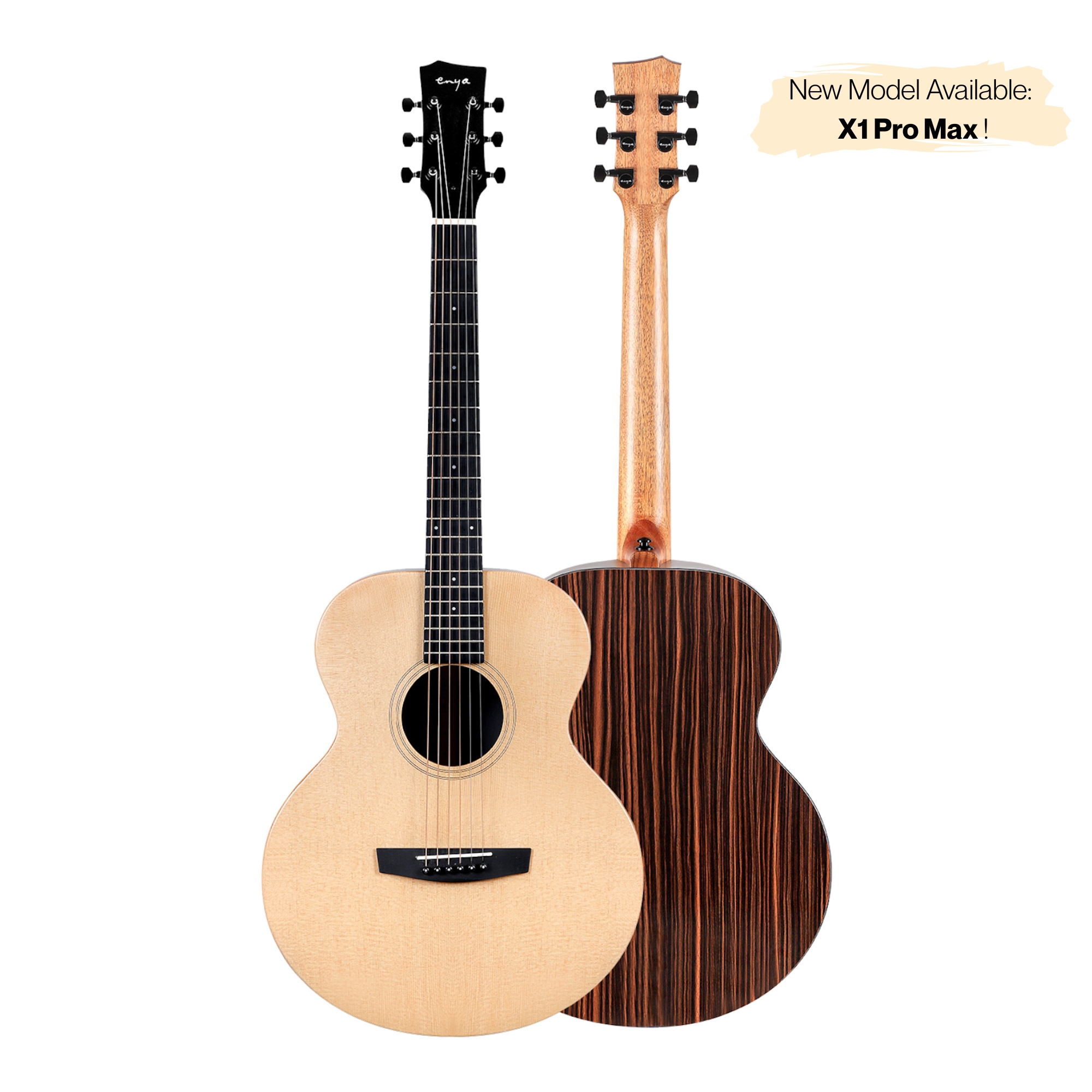 Enya EM-X1 PRO SP1 EQ 36TransAcoustic Guitar- Natural Matt Finish