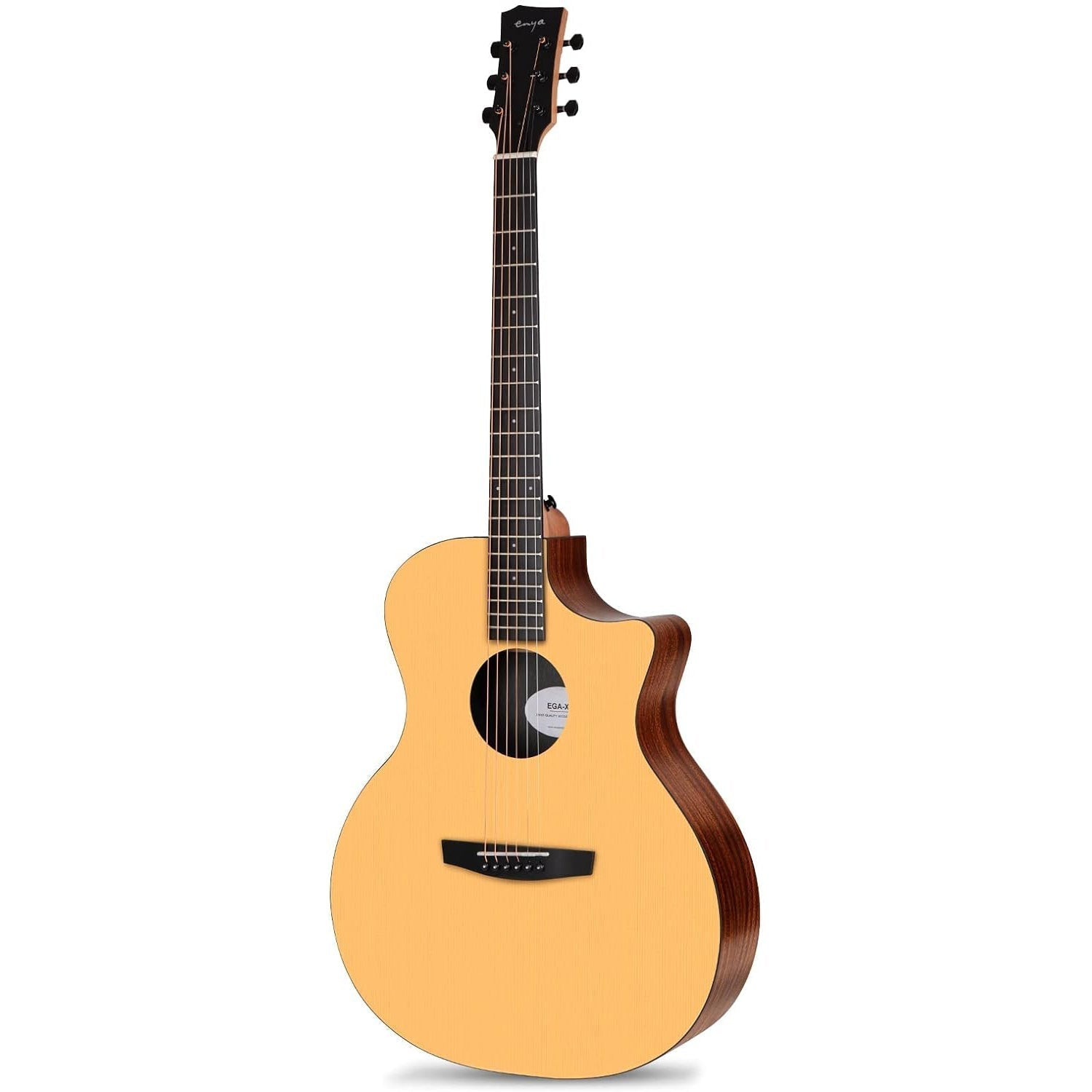 Enya EGA-X0 SP1 Grand Auditorium cutaway acoustic guitar in Natural