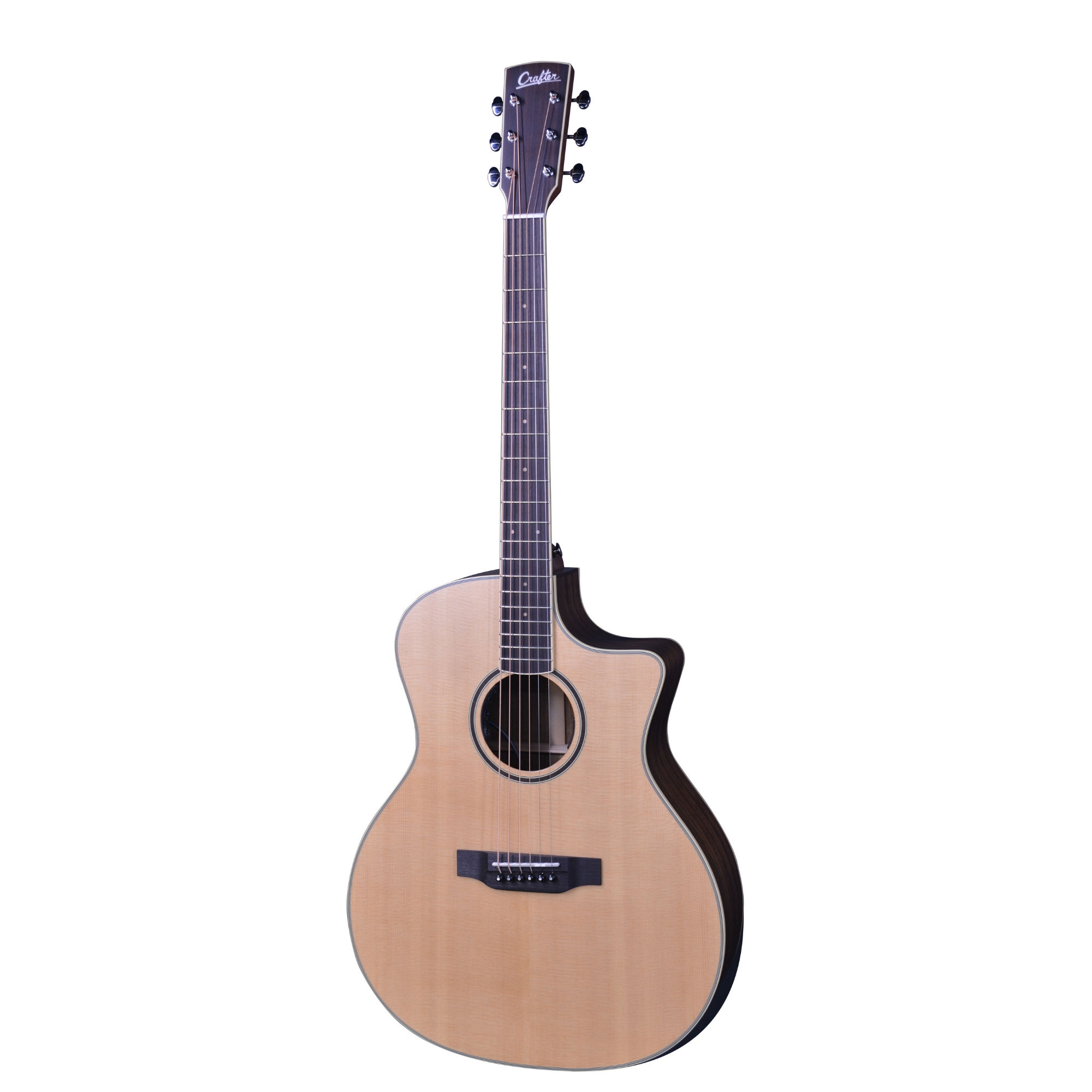 Crafter ES G ROSE CE Acoustic Electric Guitar All Solid Spruce Rosewood Guitar