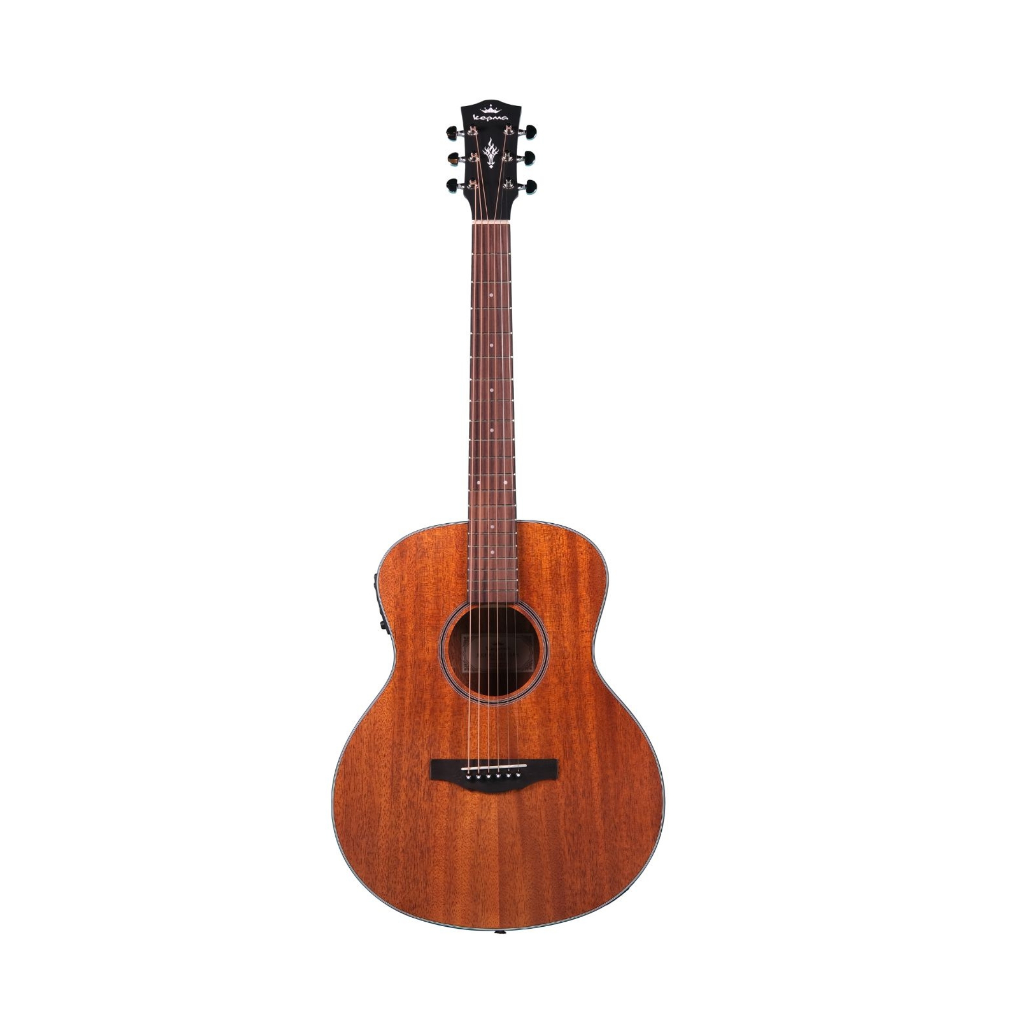 Kepma ES36-E Semi Acoustic Travel Guitar- All Mahogany