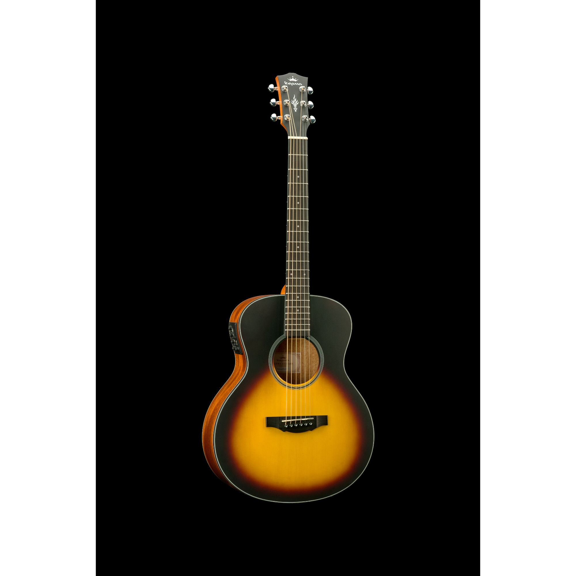 Kepma ES36-E Semi Acoustic Travel Guitar- Sunburst Matt