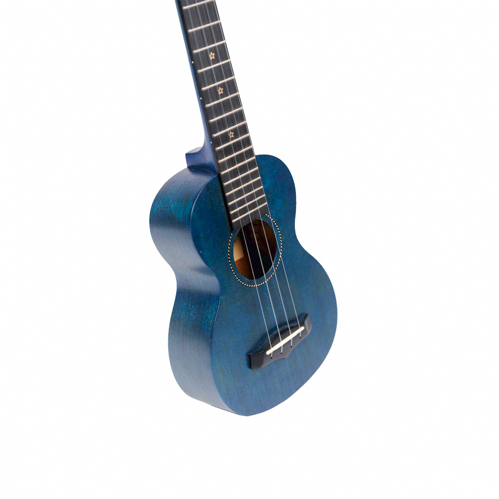 Enya EUS 25D Soprano Solid Mahogany Top Ukulele - Blue
