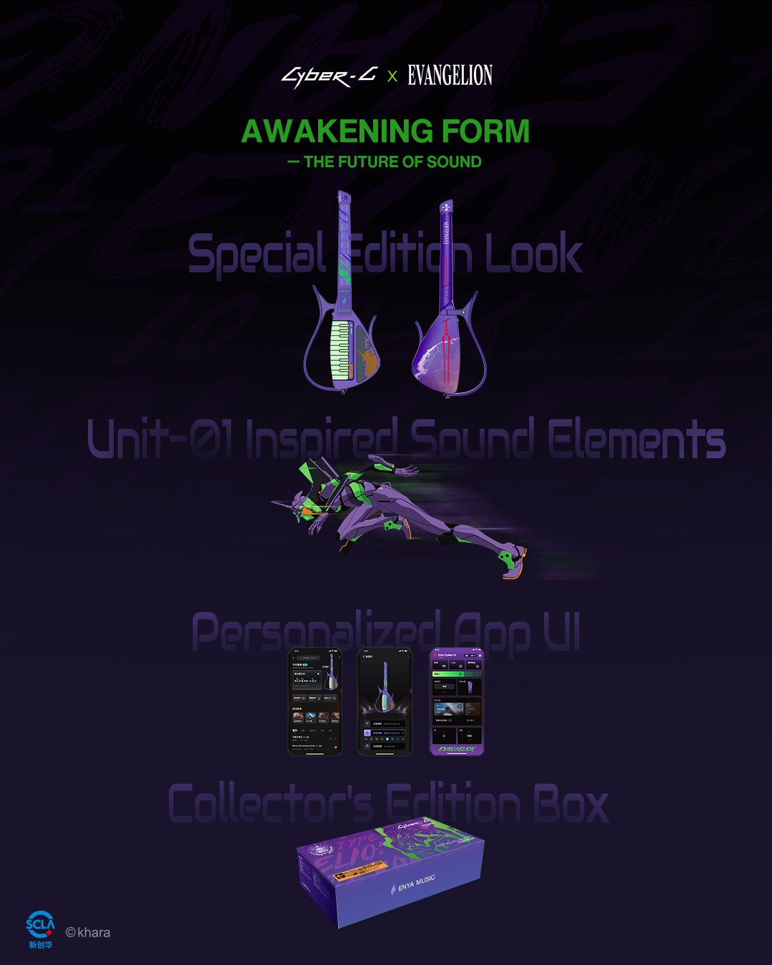 Enya CYBER-G Stringless Smart Guitar Foldable Travel Backing Guitar Built-in Drum Machine  Bassline 20 instrument Sounds for One-Man Band App Interactive Chord Sheets For Adults  Teens Eva