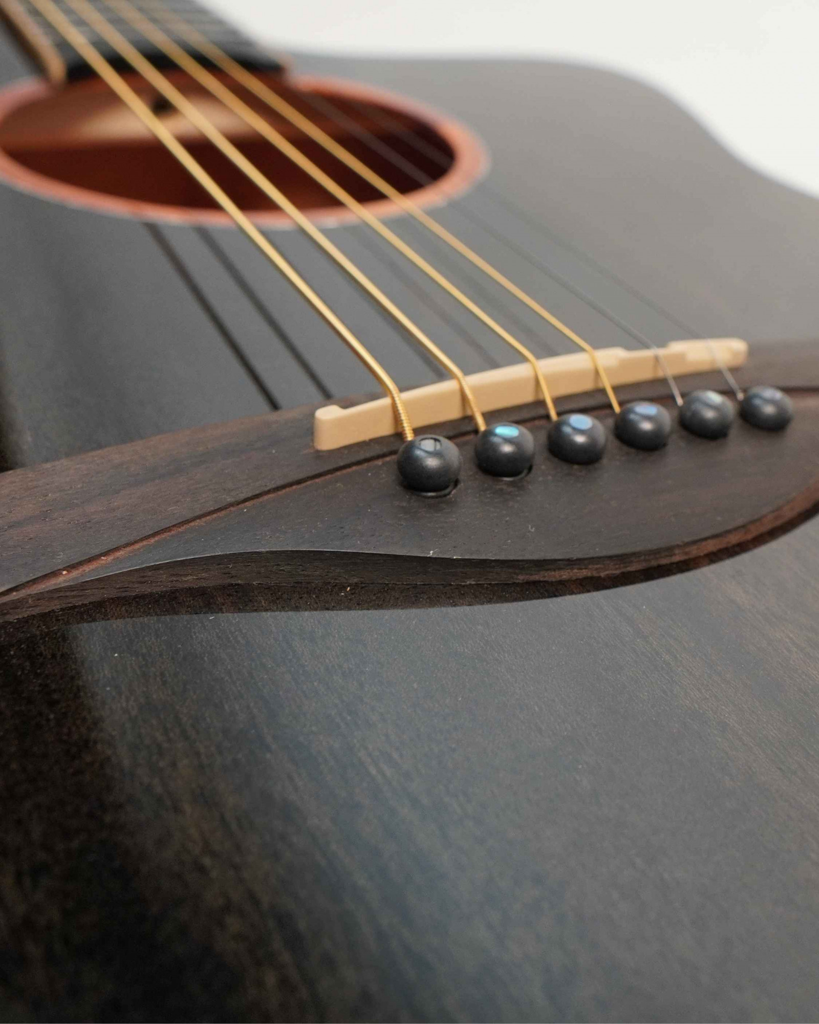 Strydom F139C 39inch all mahogany acoustic guitar trans black gloss