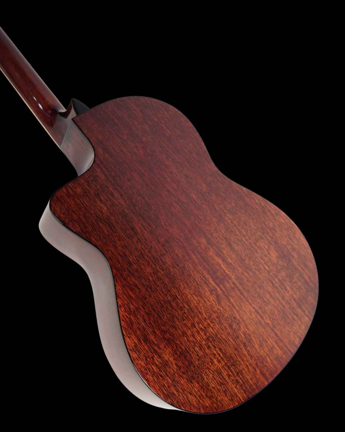 Strydom F139C 39inch all mahogany acoustic guitar trans black gloss