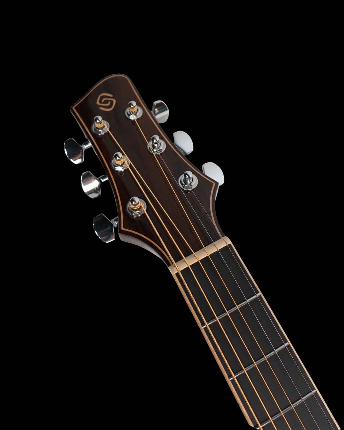 Strydom F139C 39inch all mahogany acoustic guitar trans black gloss