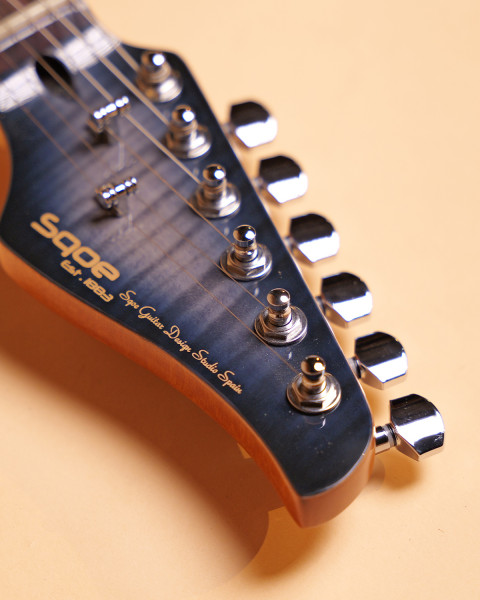 SQOE SEIB998 Cowboy Blue Custom HSH Electric Guitar