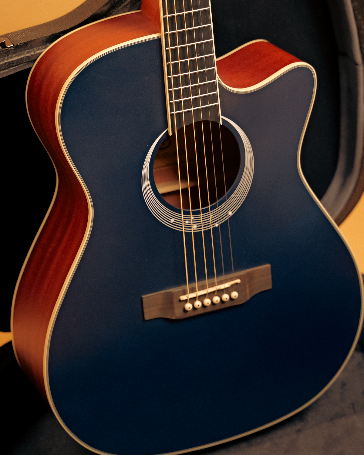 GC Guitars A2 Blue Top Acoustic Guitar