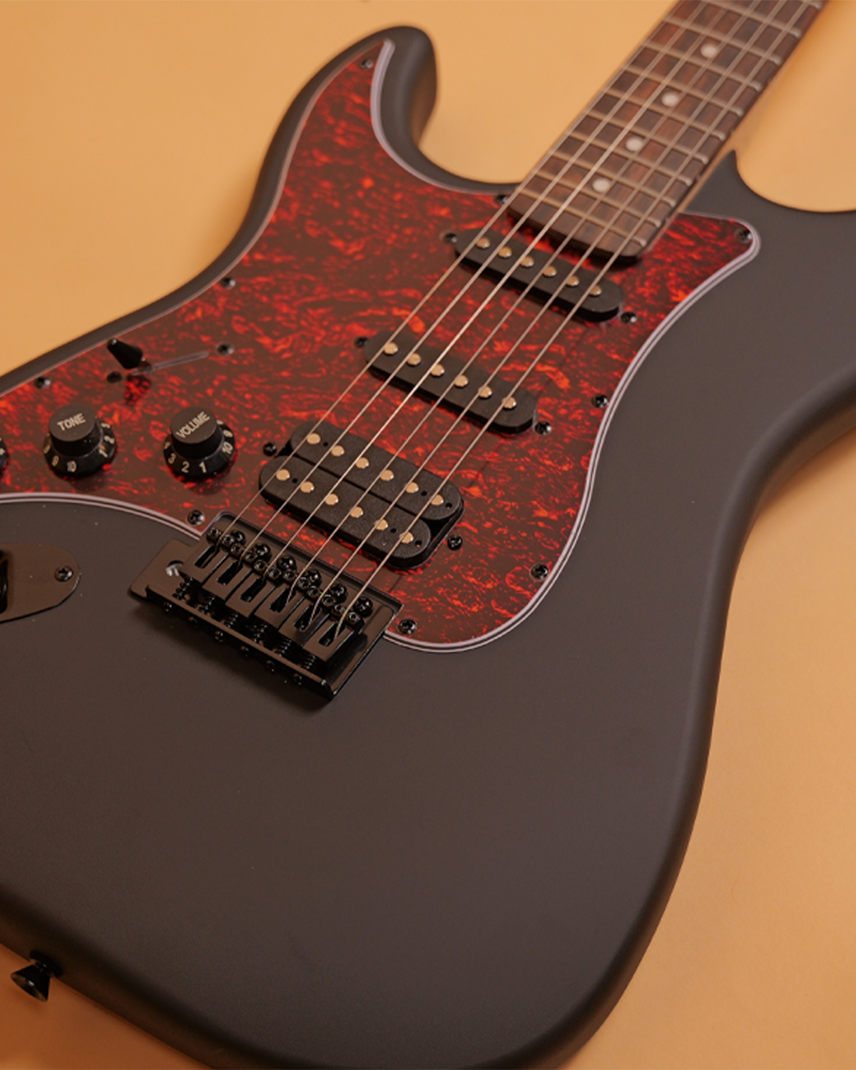 Strydom ST20R Left-Handed Stratway Carbon Electric Guitar HSS Matte Black