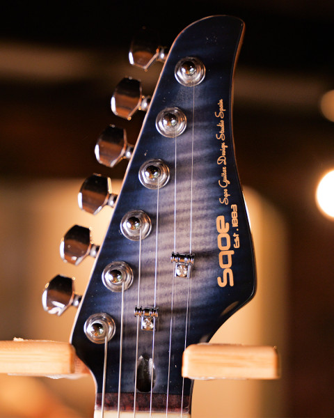 SQOE SEIB998 Cowboy Blue  Custom HSH Electric Guitar