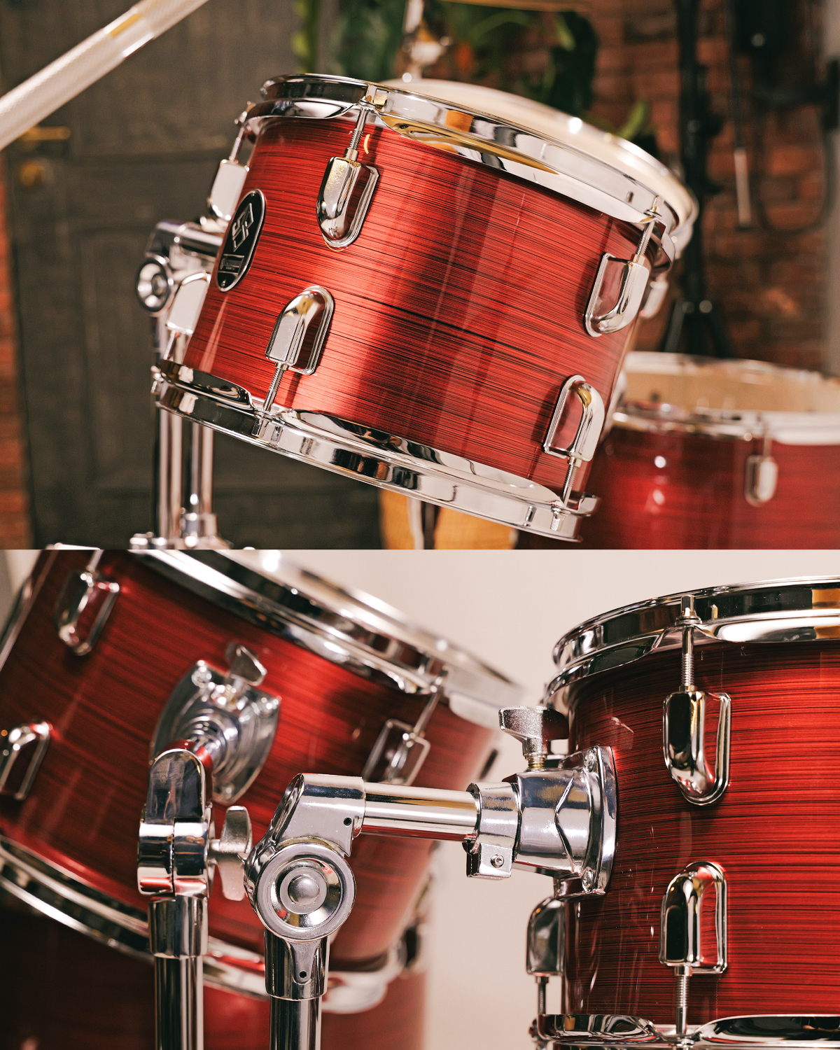 Strydom Sonic Scout 5-Piece Acoustic DrumKit Ignition red