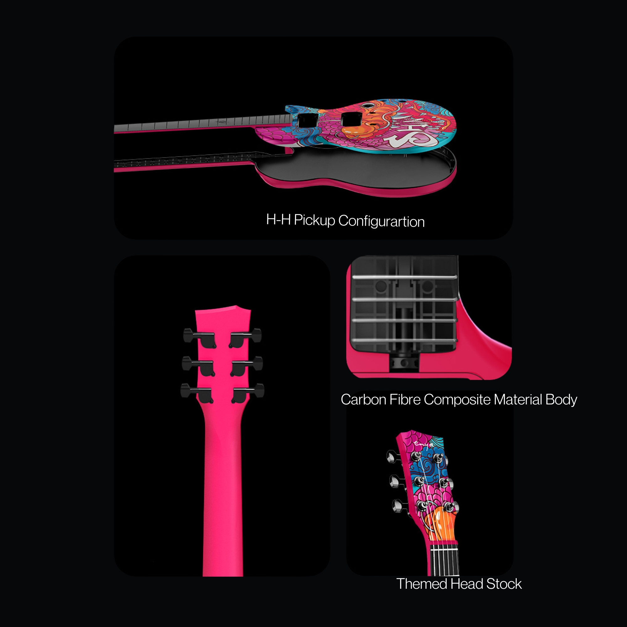 Enya Nova GO Sonic dragon shinichi kobayashi smart electric guitar exclusive thickened bag Type-C charging cable