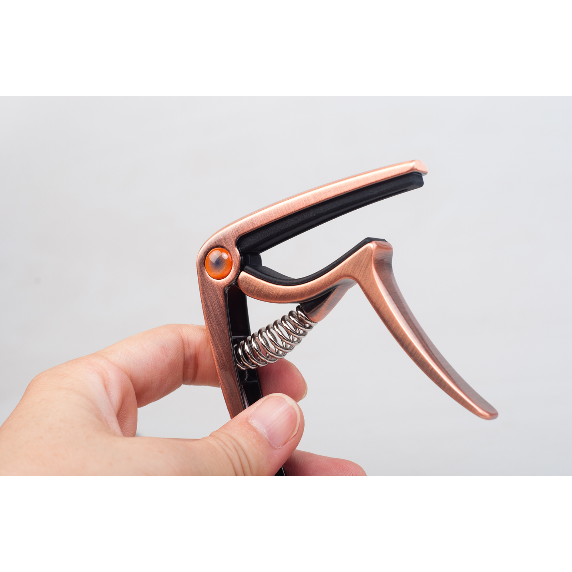 Guitto GGC-03 Guitar Capo for Acoustic Electric Guitars Banjo Ukulele Mandolin Guitar Music Capo Metal Capo Clip Black and bronze