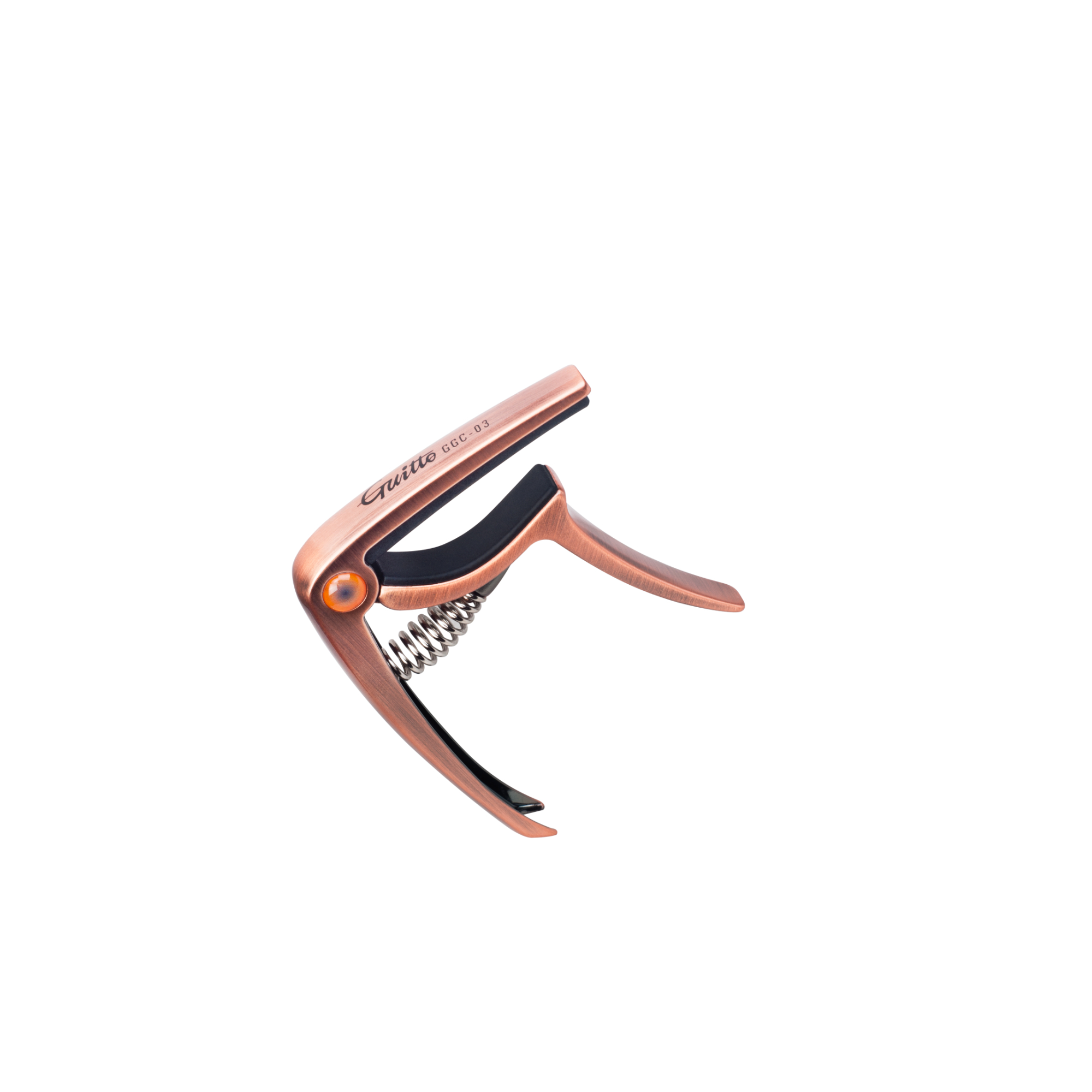 Guitto GGC-03 Guitar Capo for Acoustic Electric Guitars Banjo Ukulele Mandolin Guitar Music Capo Metal Capo Clip Black and bronze