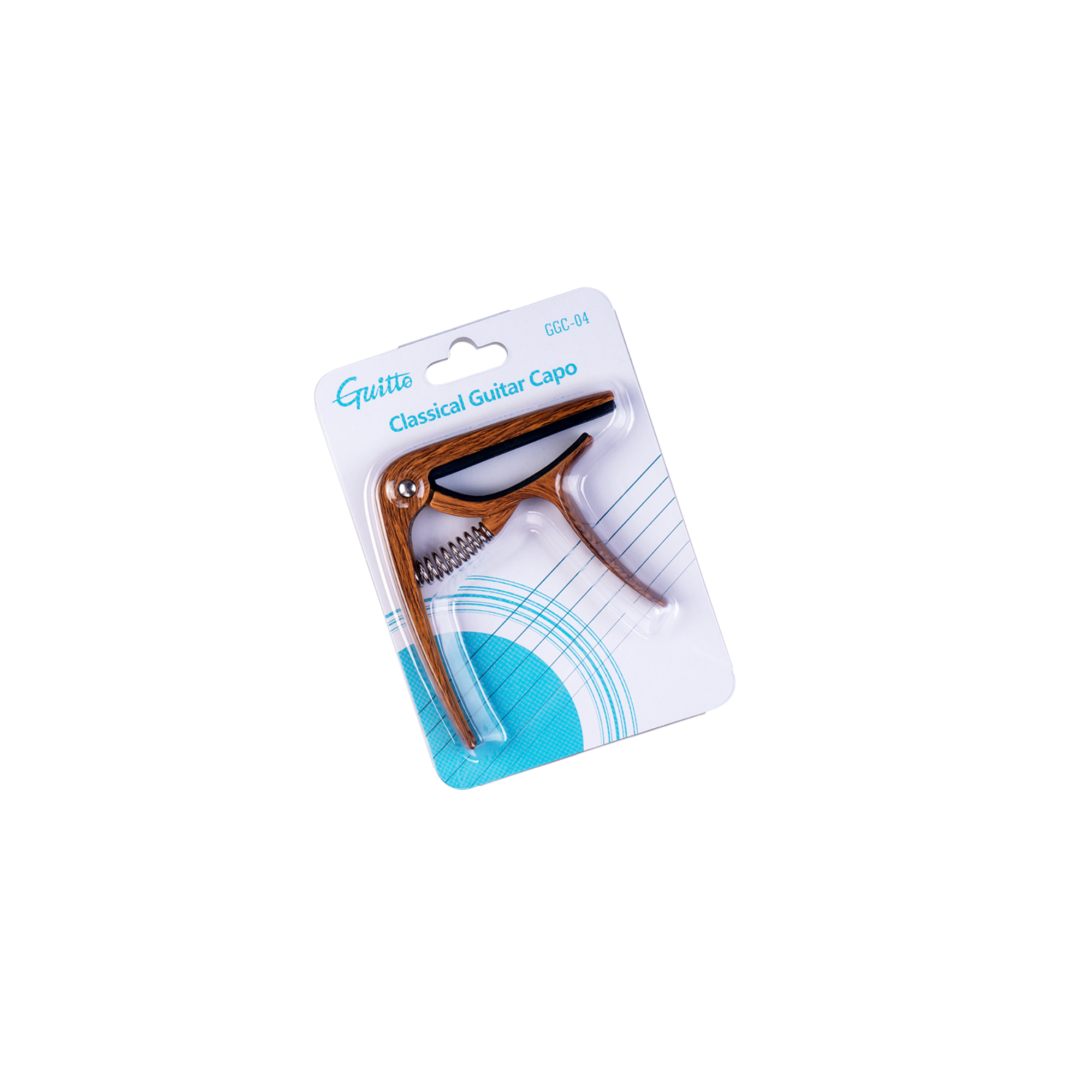 Guitto GGC-04 classical guitar capo - wood finish