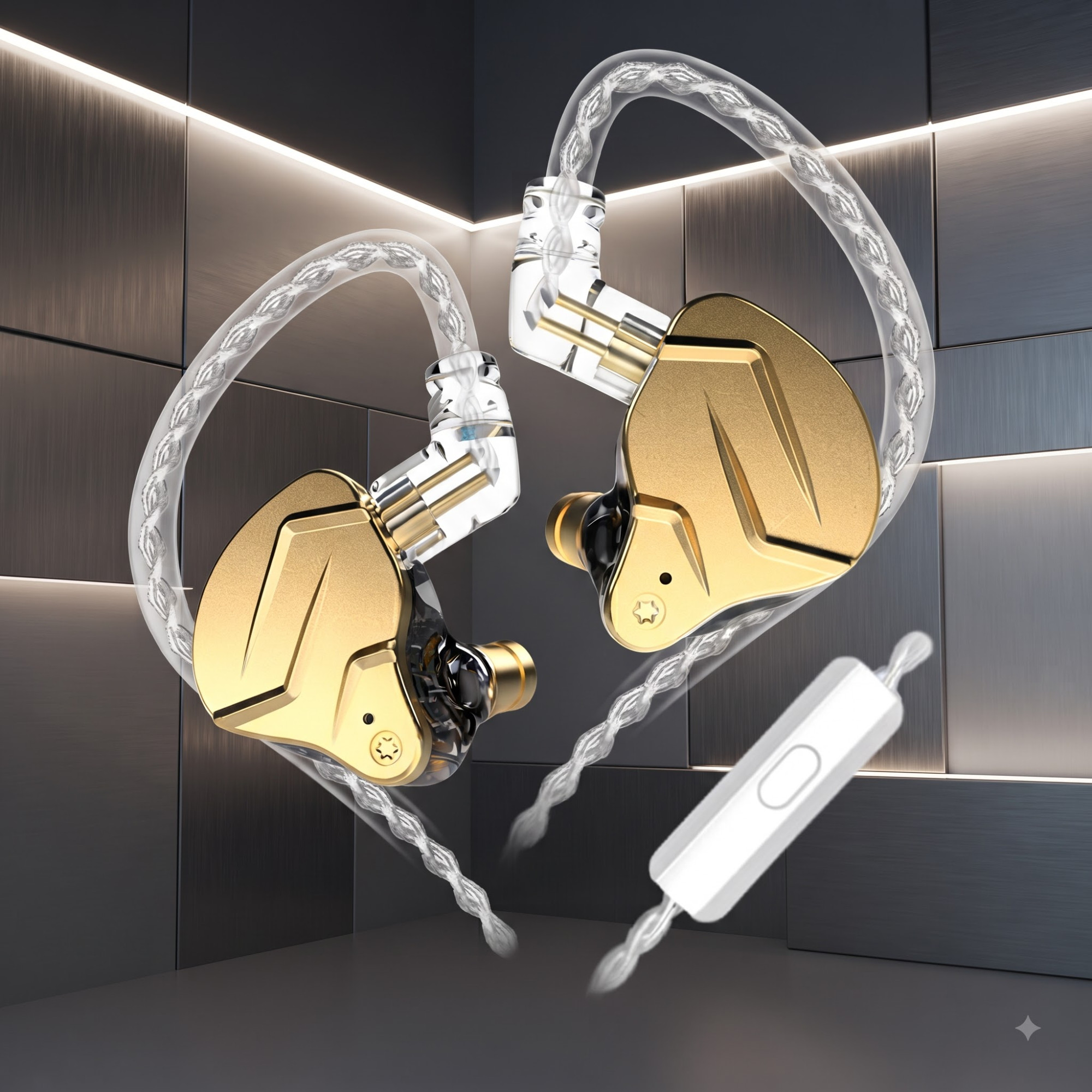 KZ ZSN Pro X Golden Hybrid In ear monitors