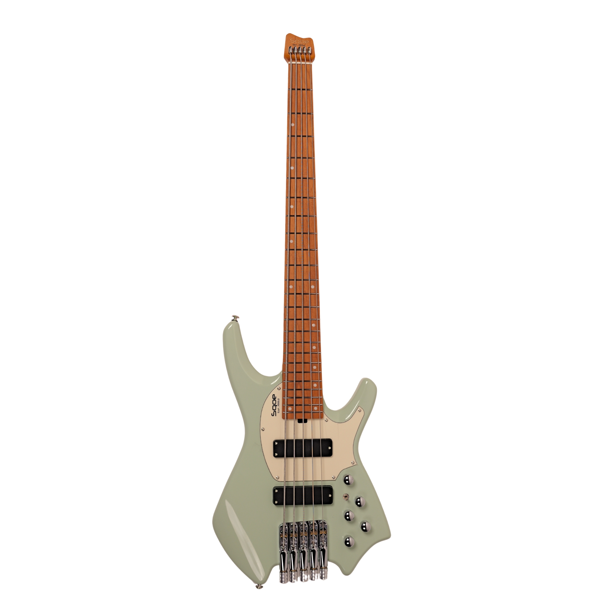 SQOE SBWT750 Surf green 5-String Headless Bass