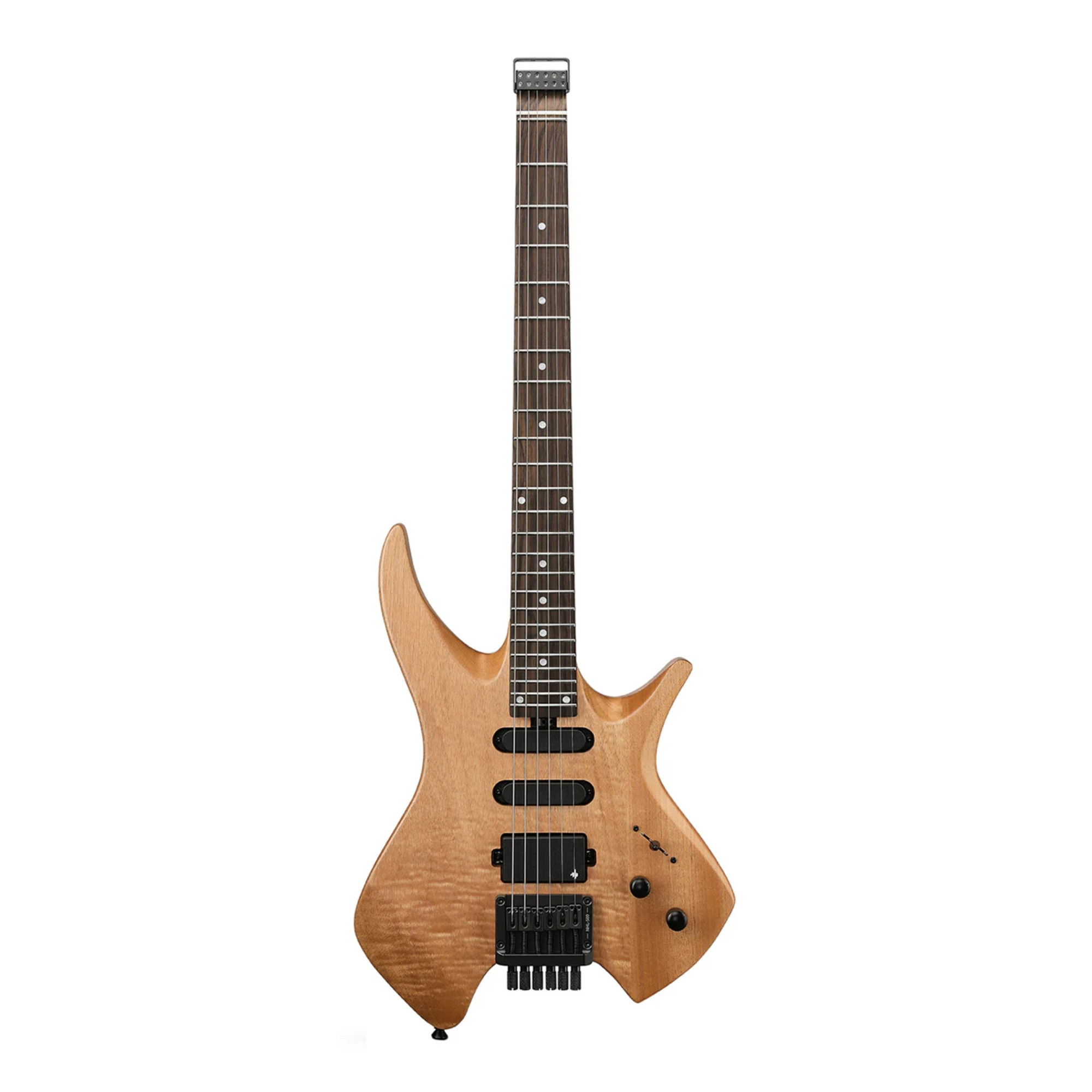 Donner HLX 500 Headless Electric Guitar natural