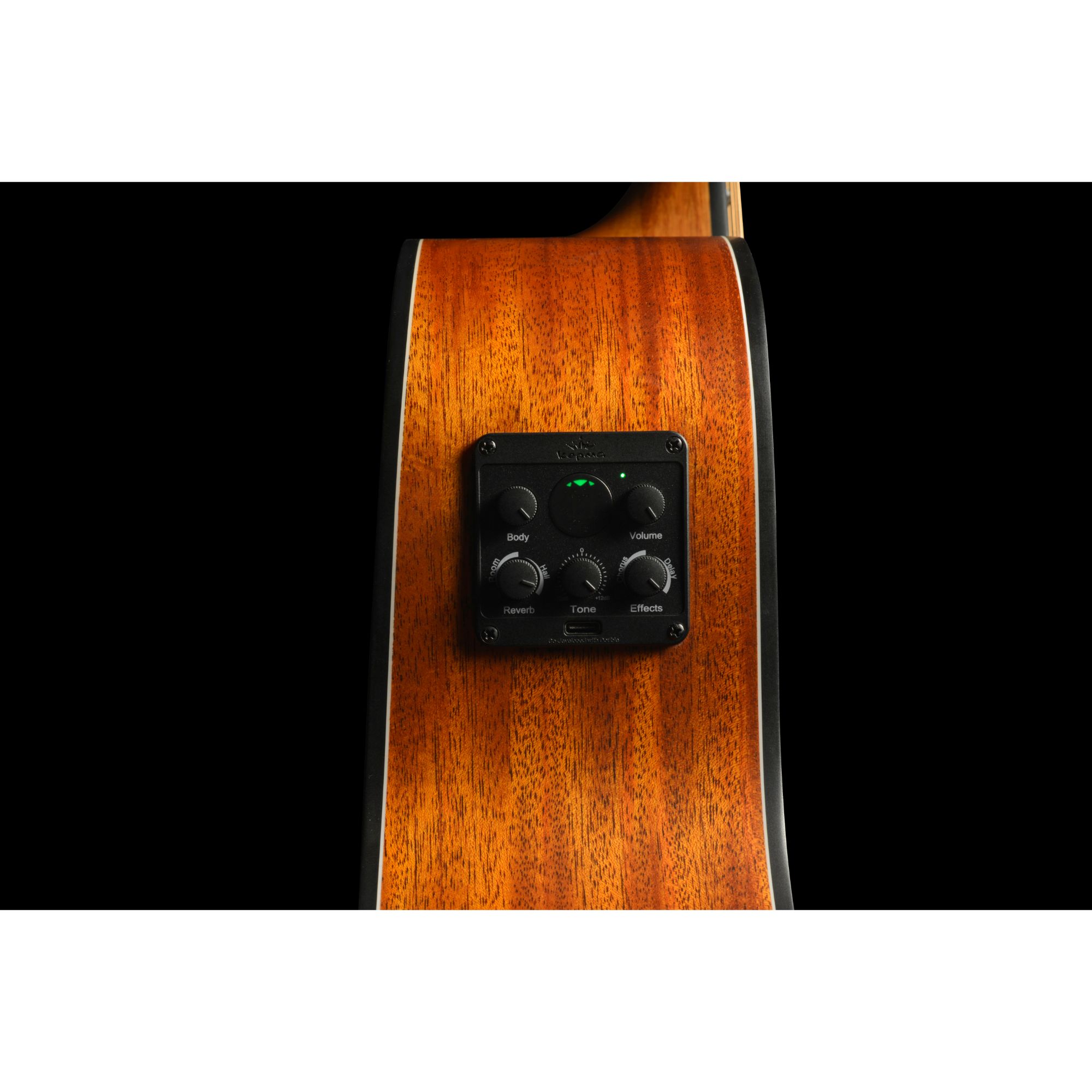 Kepma F0E GA TransAcoustic Guitar - Cherry Burst